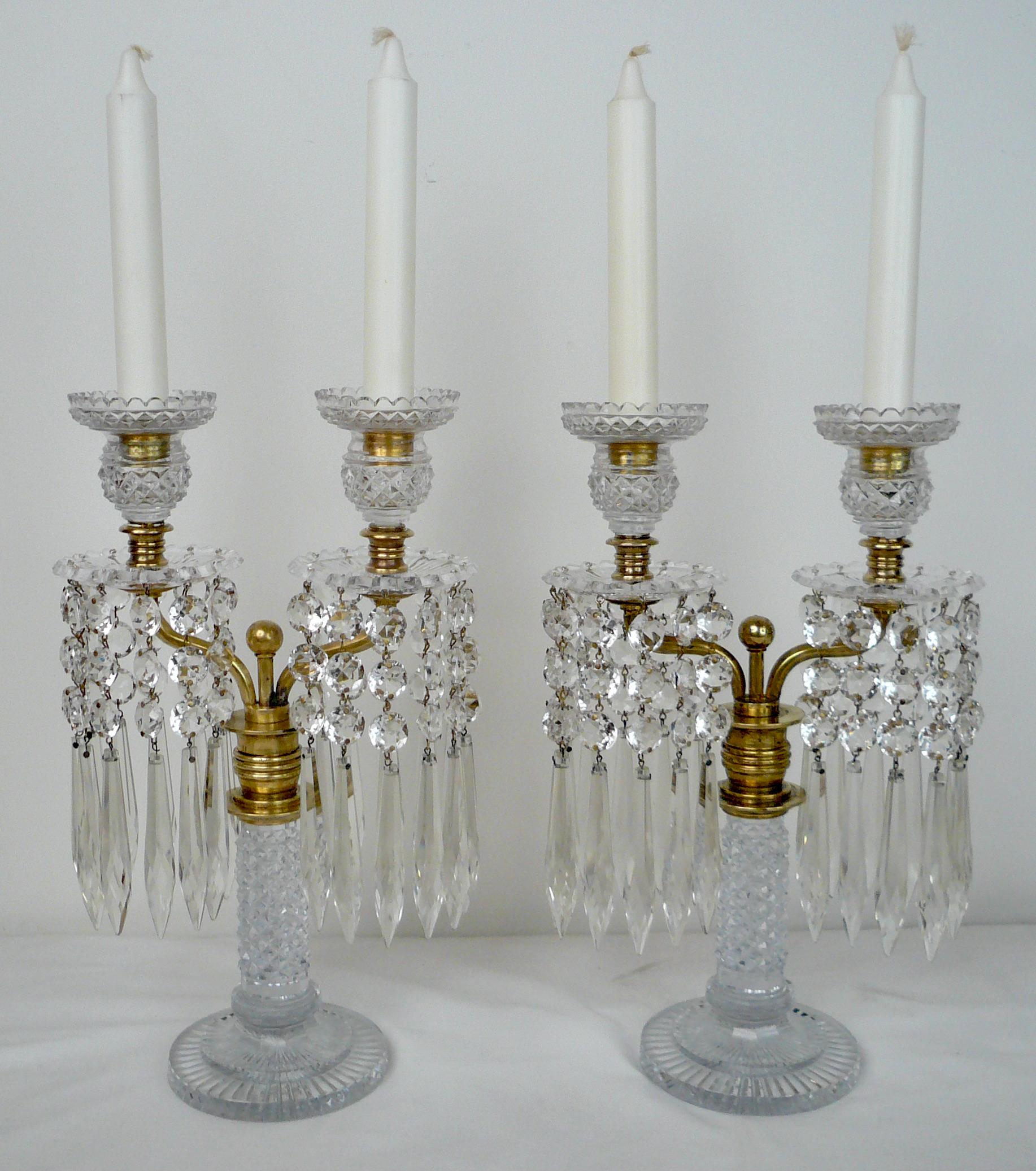 glass candelabra candle holder