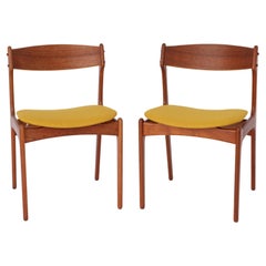Pair Erik Buch Chairs #49 Danish 1960s Vintage