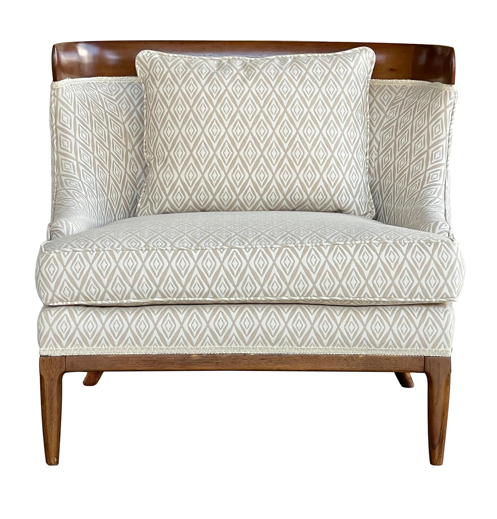 Mid-Century moderno Coppia di sedie da salotto sofisticate Erwin Lambeth / Erwin - Lambeth per Tomlinson in vendita