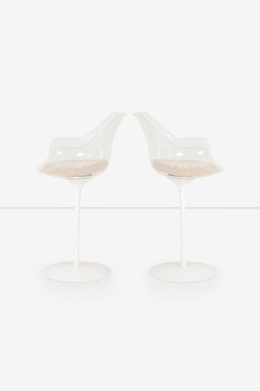American Pair Erwine & Estelle Laverne Champagne Stools For Sale