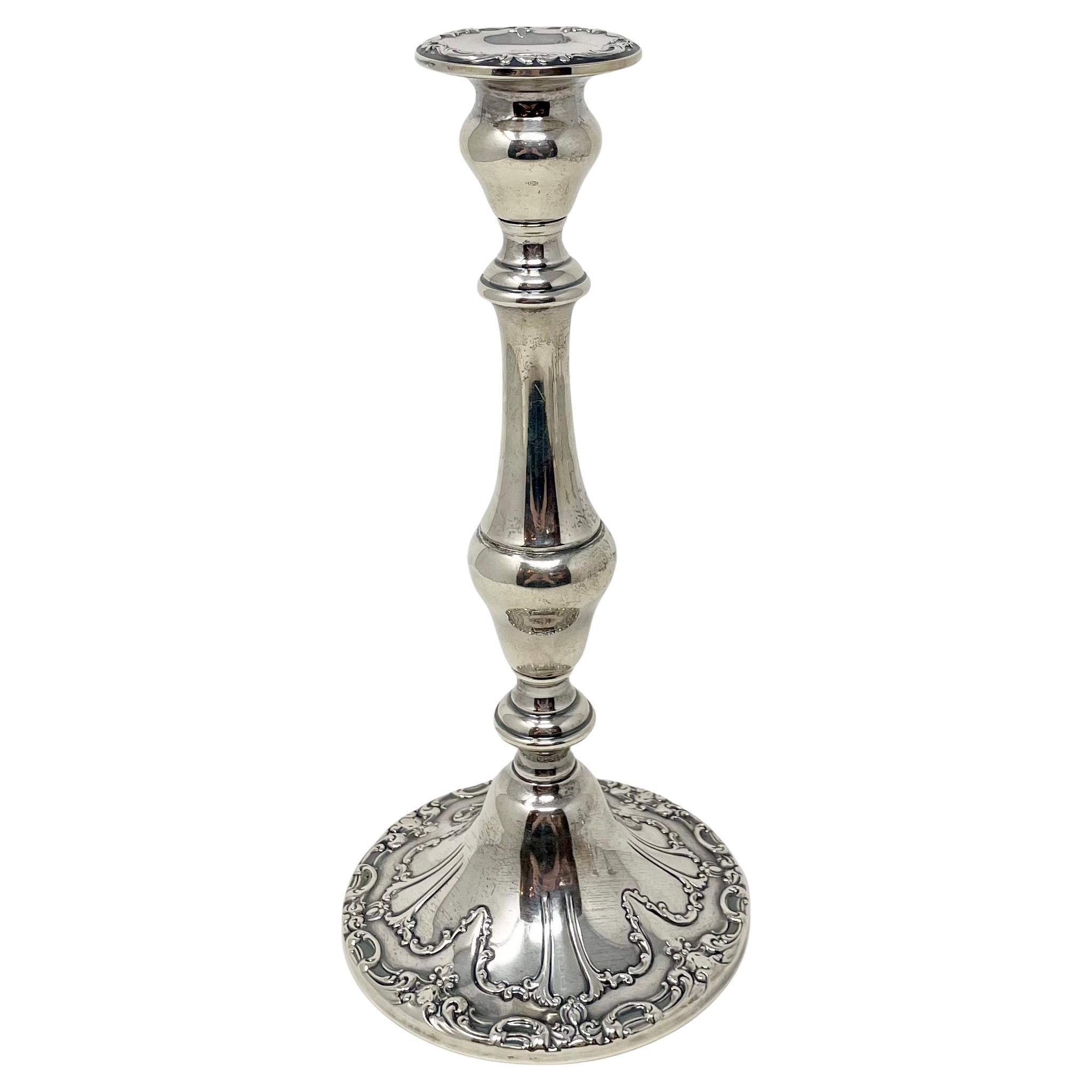 Coppia di candelabri convertibili in argento Sterling di Gorham, circa anni '30 in vendita 4
