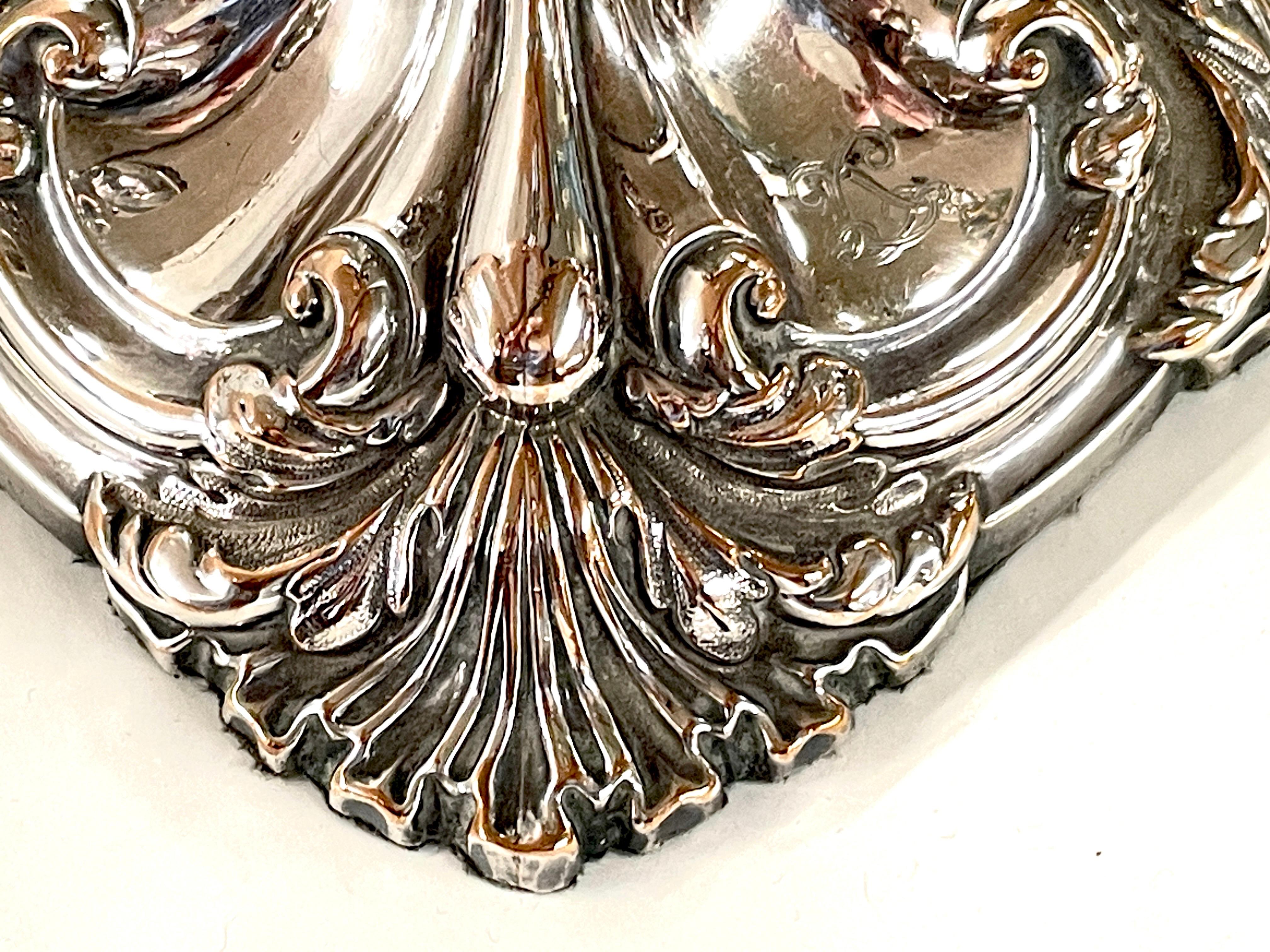 Mid-19th Century PAIR Exceptional Antique English Sheffield Plate Rococo Square Base Candlesticks