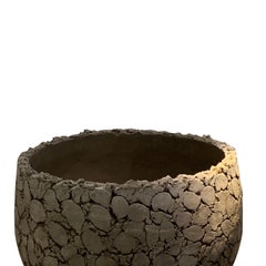 Pair of Extra Large Cork Design Terracotta Planters, Belgium, Contemporary