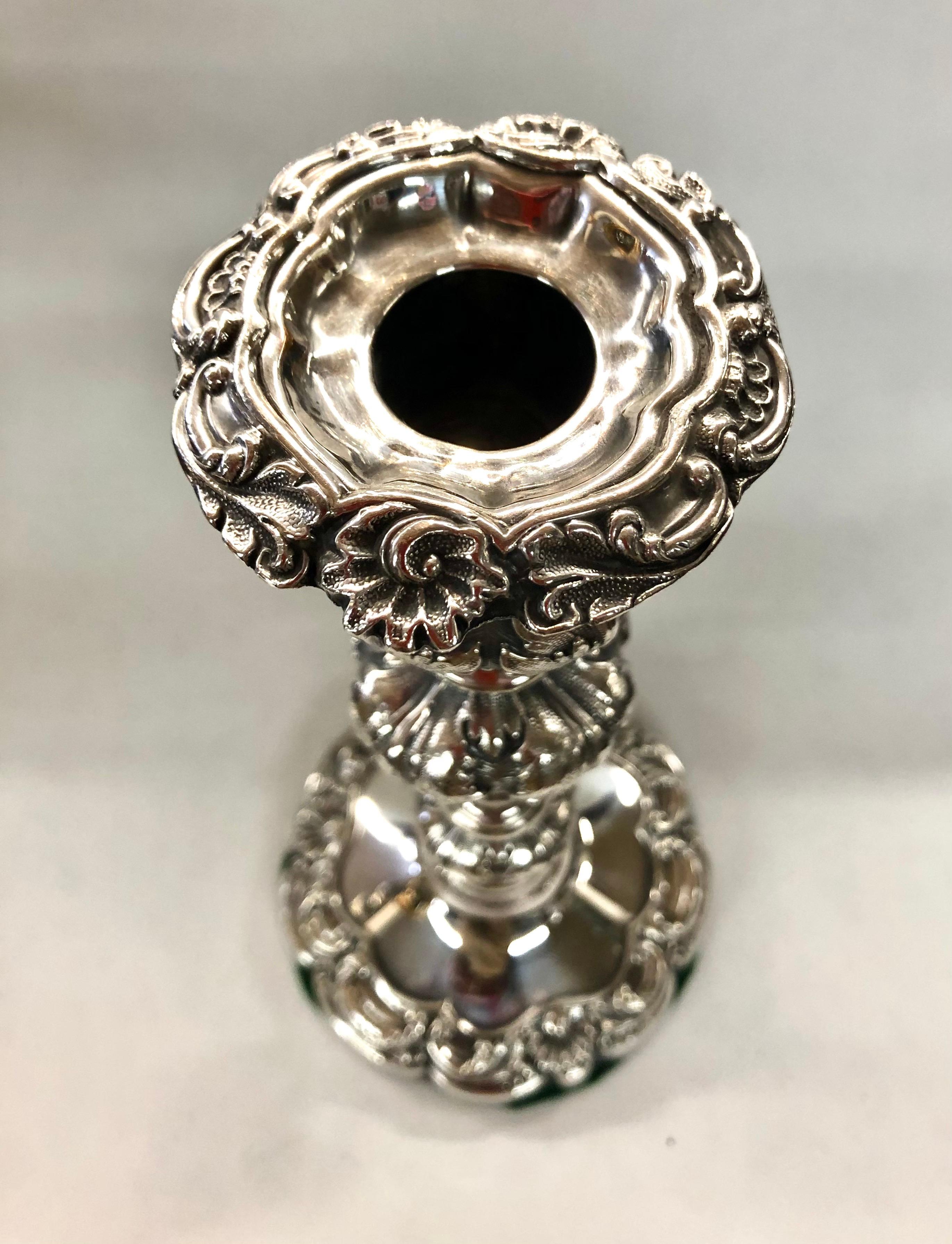 Hand-Crafted Pair Fabulous Antique English Sheffield Plate Rococo Shell Motif Candlesticks