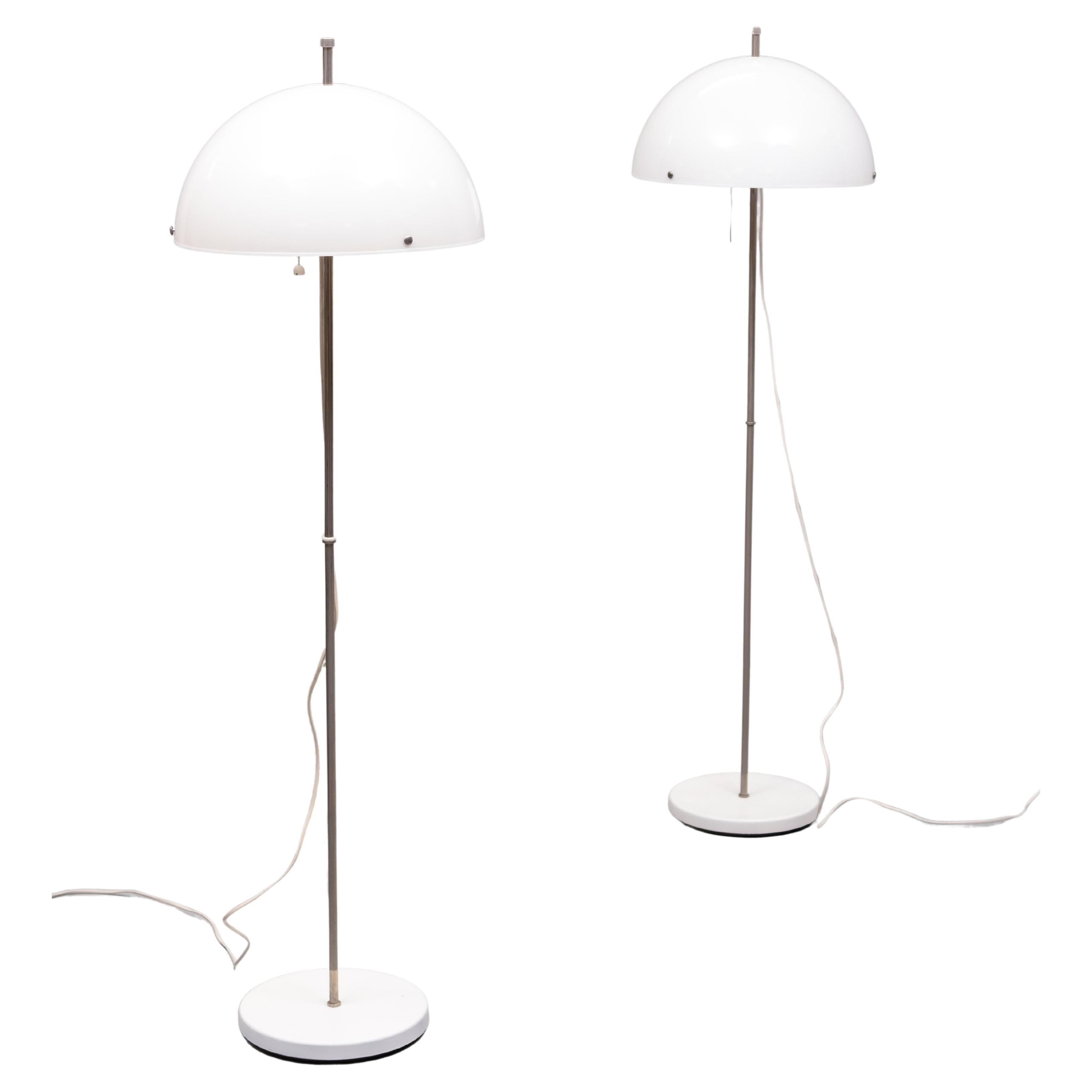 Pair fagenhulst  floor lamps 1970s Sweden  