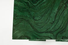 Pair Faux Painted Malachite Roman Doric Column Pedestals