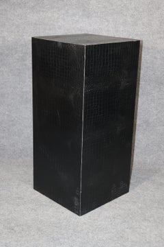 Pair Faux Snake Skin Pedestals