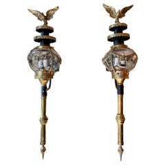 Pair Federal Design Coach Lights circa 1950
