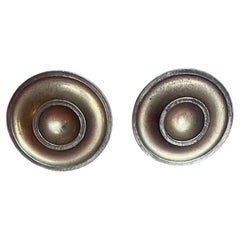 Pair Federal Neoclassical Brass Mirror Supports or Drapery Curtain Tie Backs