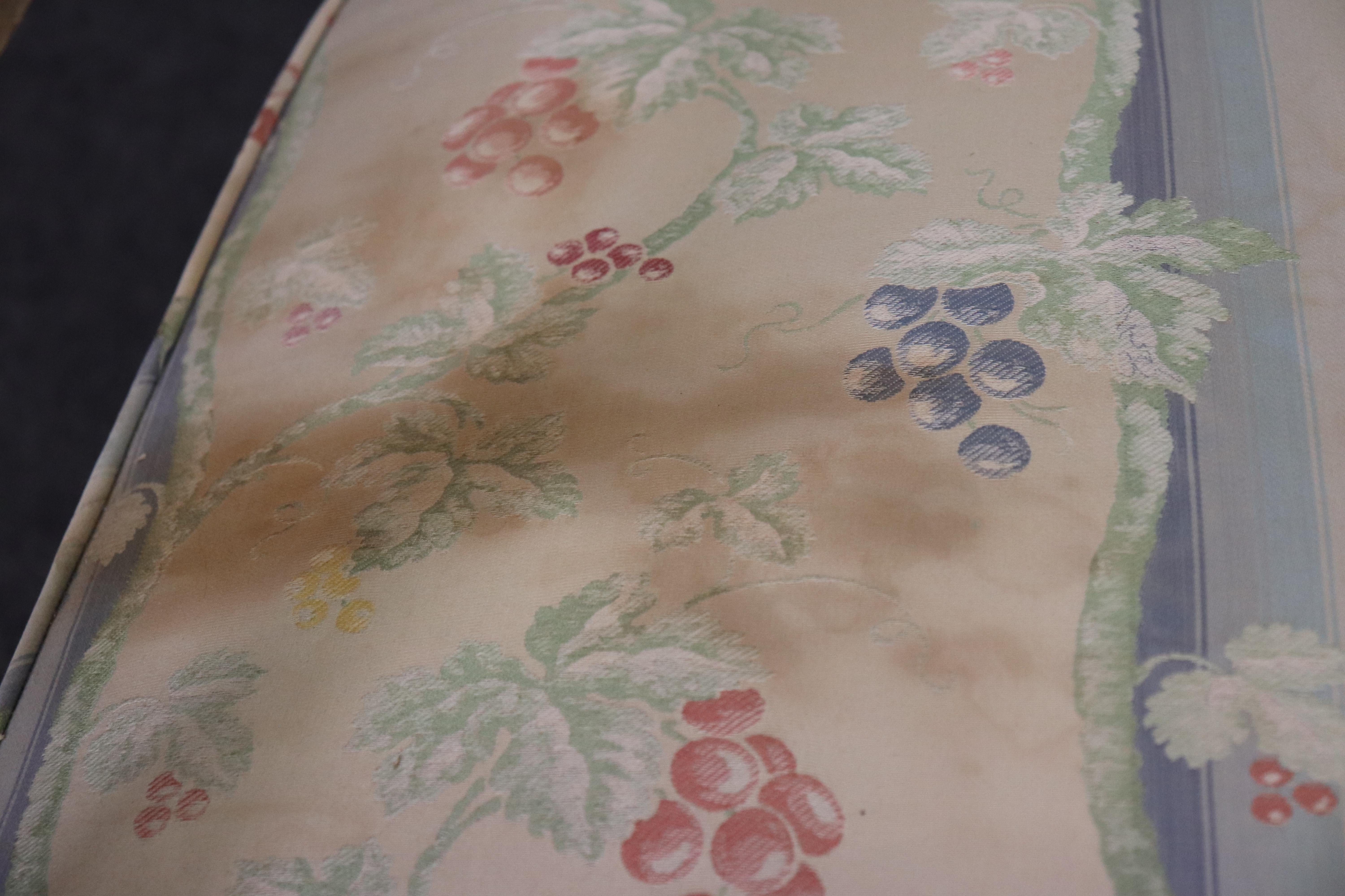 Pair Fine Quality Paint Decorated French Louis XVI Style Armchairs For Sale 9