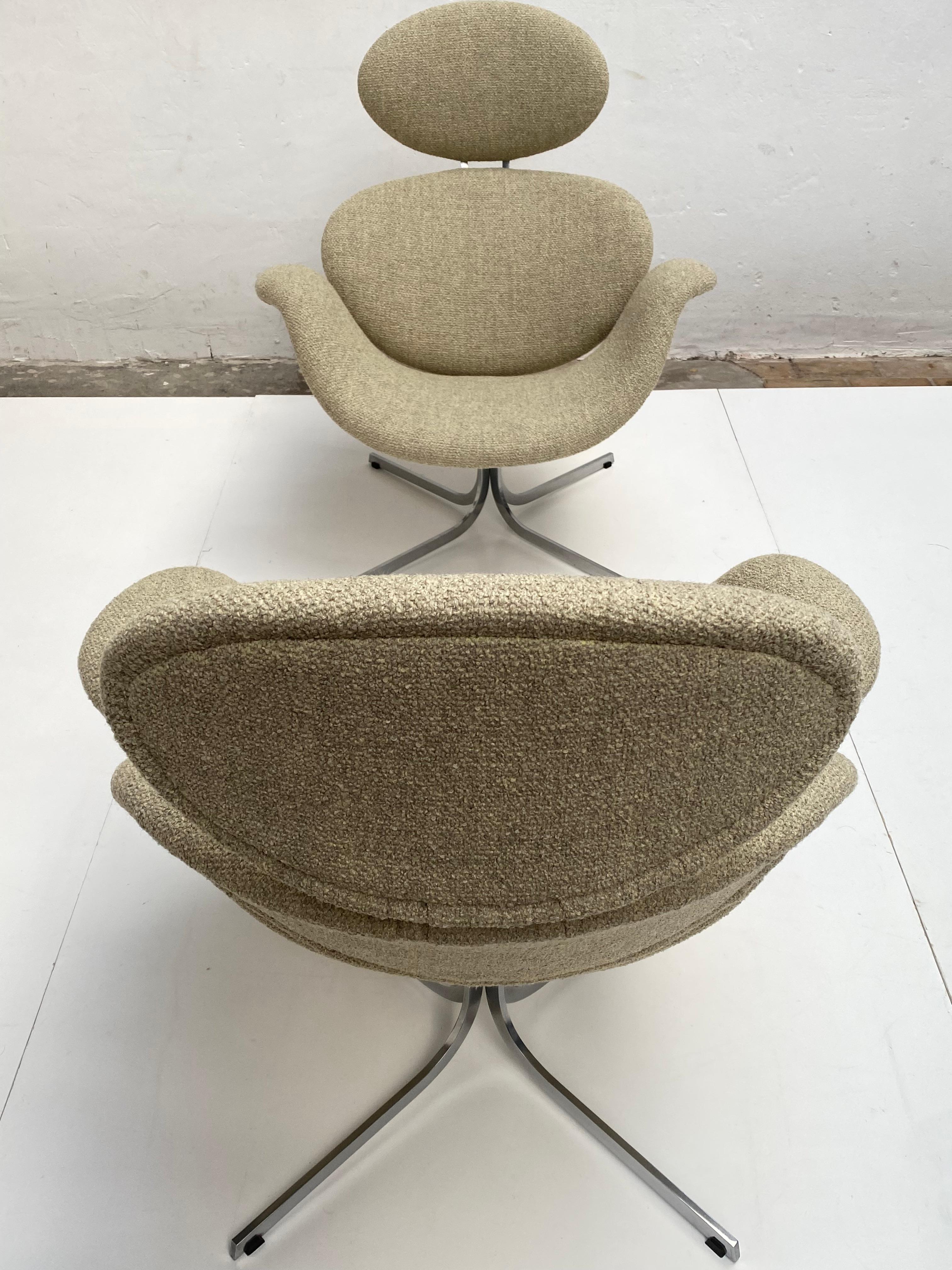 Paire de fauteuils de salon Big Tulip de la première édition F551 de Pierre Paulin Artifort, 1959 en vente 4