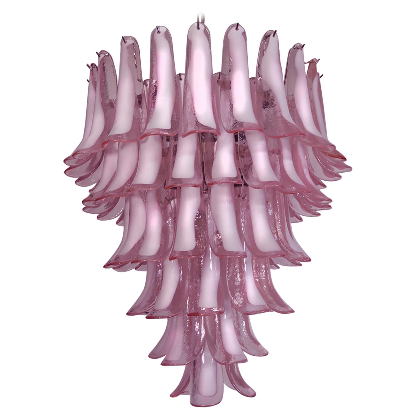 
Flamingo
 Italian 75 Petal Chandeliers, Murano