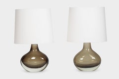 Pair of Flavio Poli Sommerso Table Lamps Seguso, 1960s