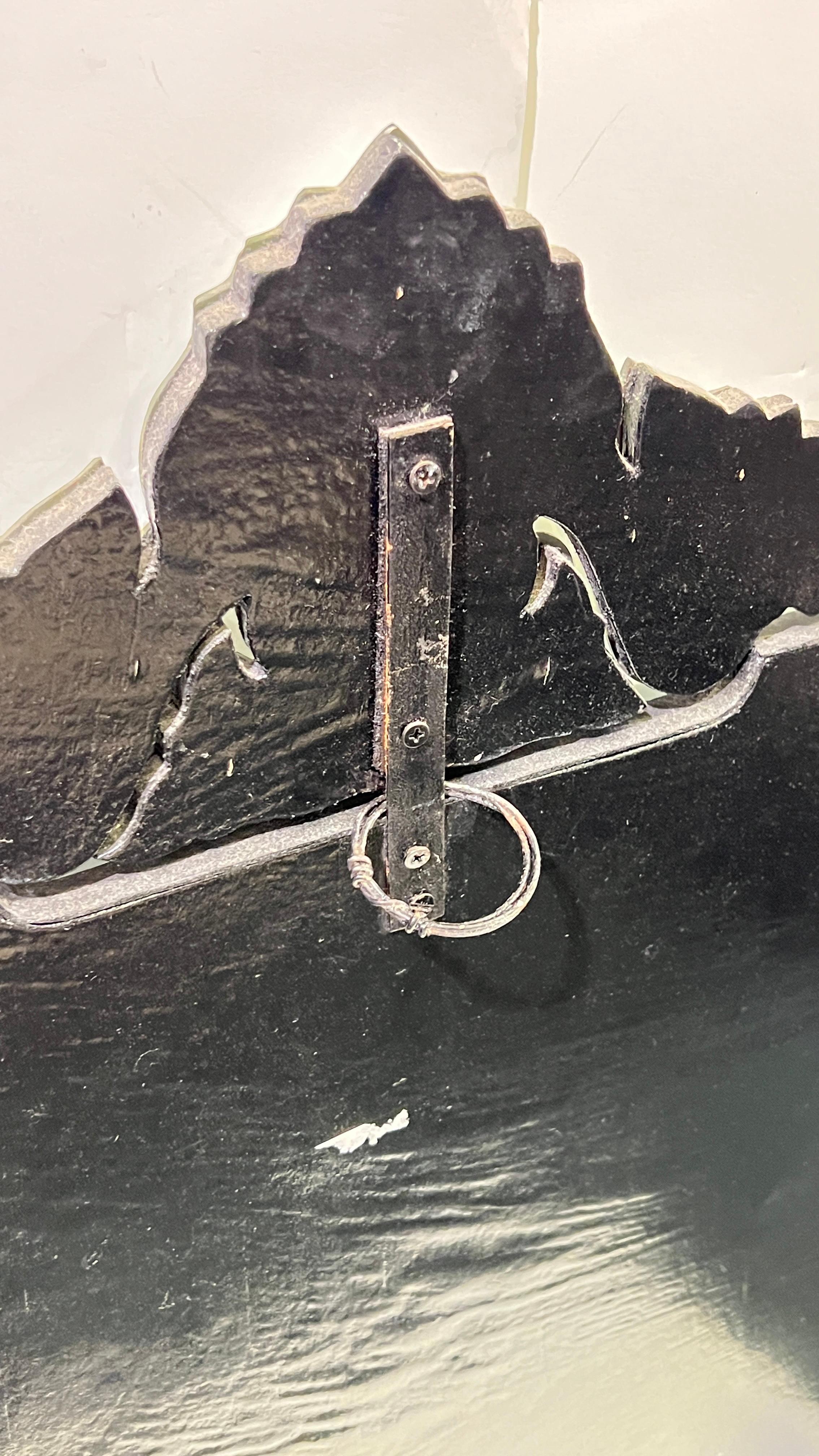 Pair Floral Engraved Venetian Wall Mirrors For Sale 1