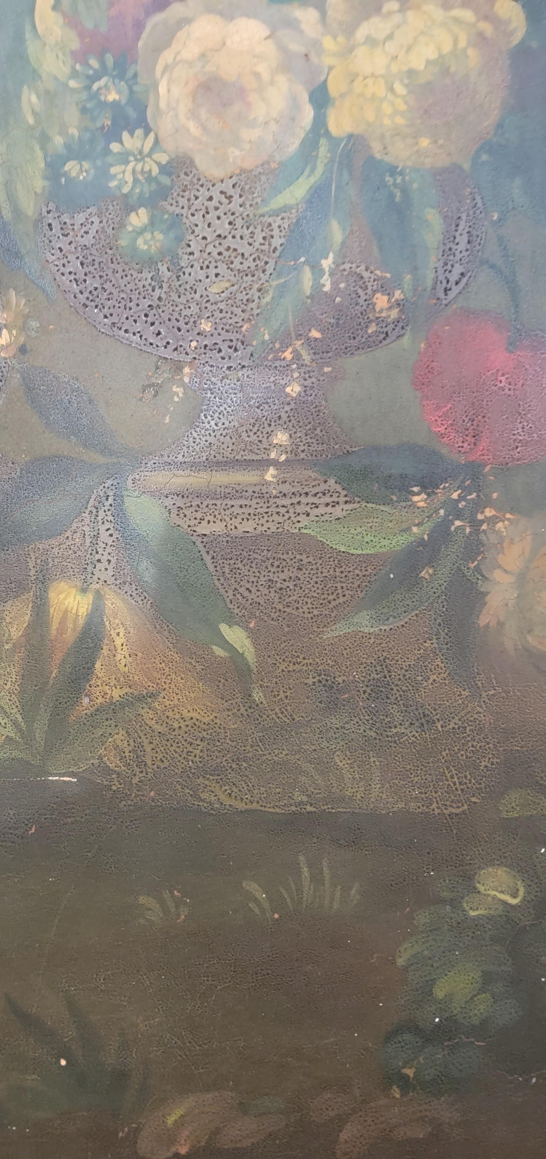 Blumen & Papageien Wandtafeln / Gemälde 1920er Jahre im Angebot 6