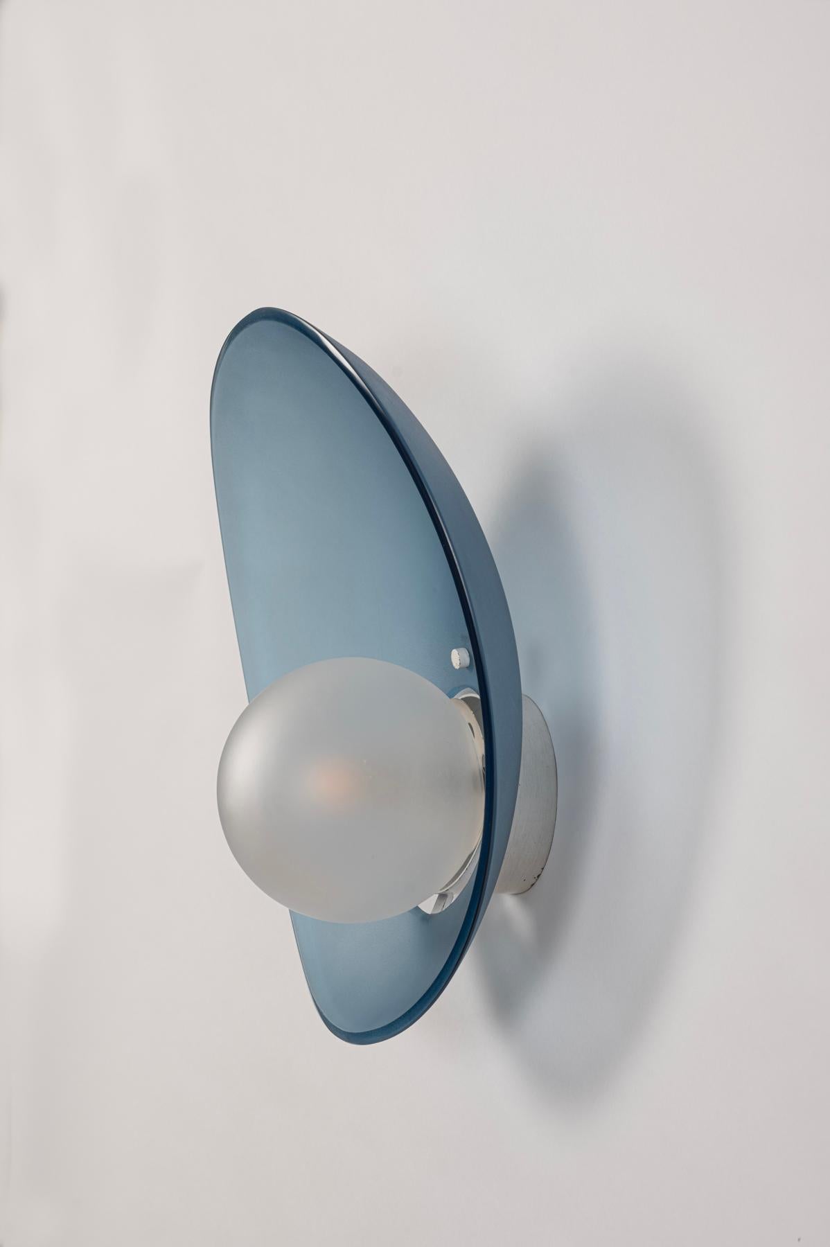 Glass Pair Fontana Arte wall lights For Sale