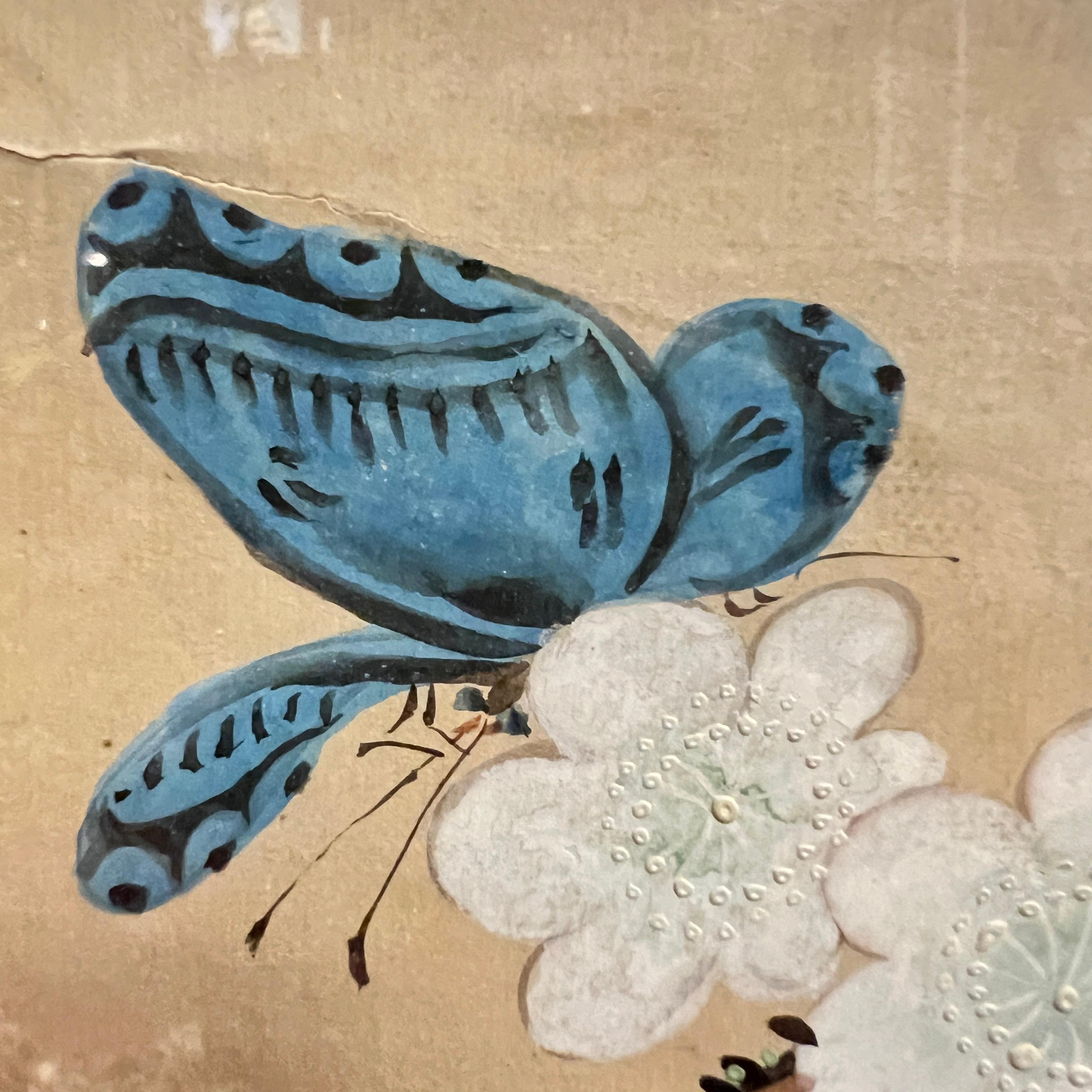 Pair Framed Chinese Watercolor Scrolls For Sale 12