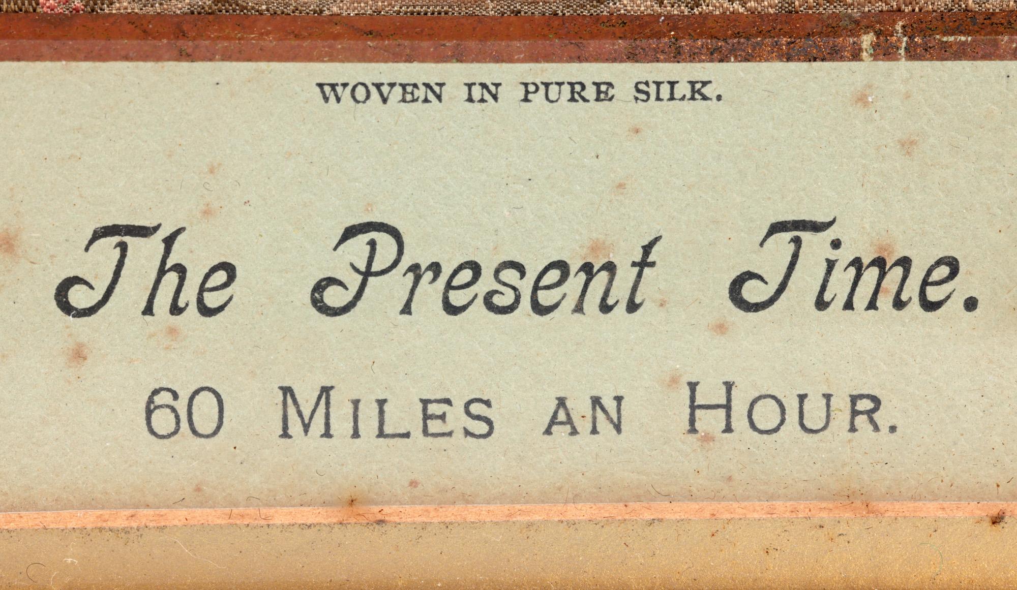 Pair Framed Silk Stevengraphs The Present Time & The Good Old Days For Sale 9