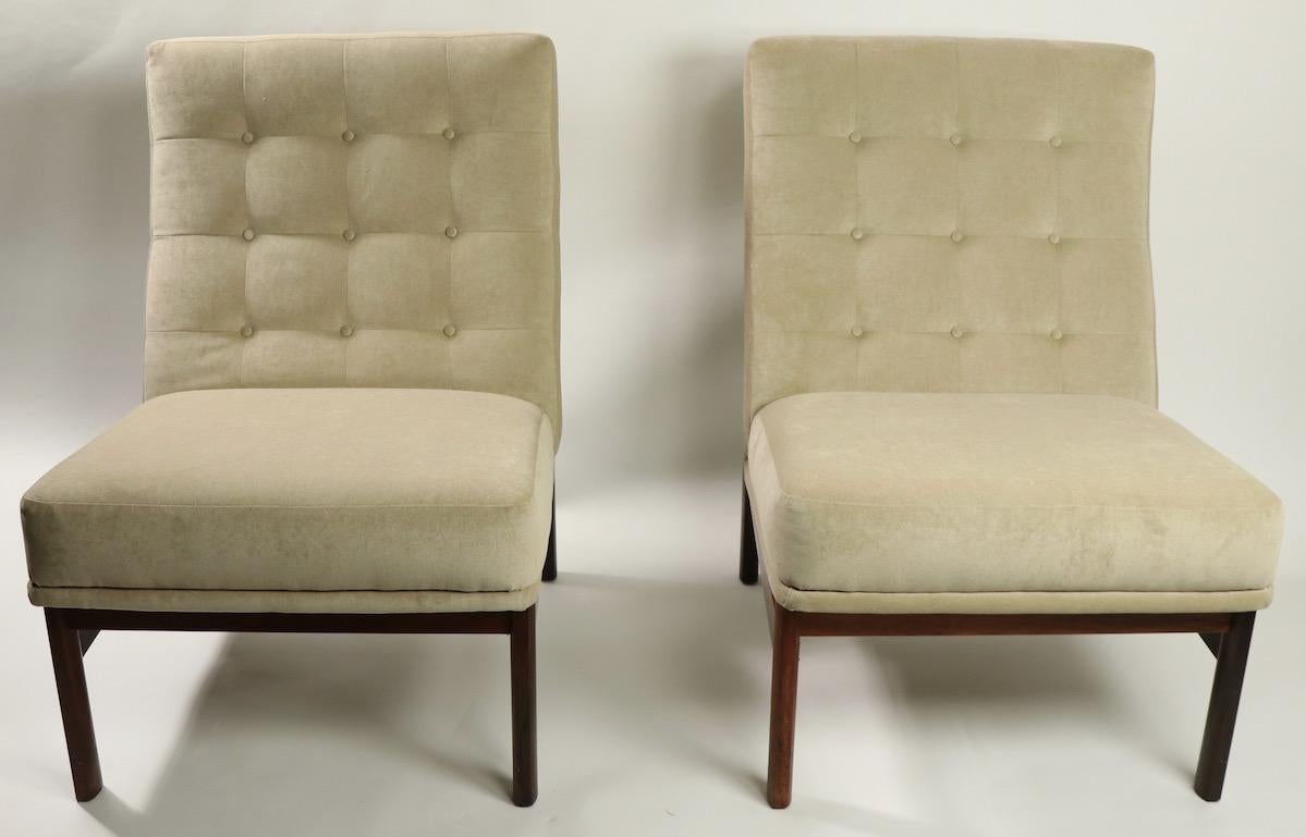 Pair of France and Son Lounge Chairs attributed Ole Gjerlov-Knudsen  Torben Lind 3