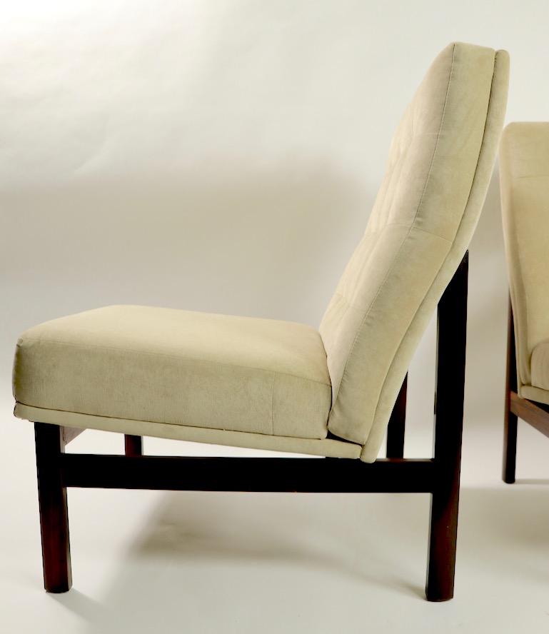 Pair of France and Son Lounge Chairs attributed Ole Gjerlov-Knudsen  Torben Lind 5