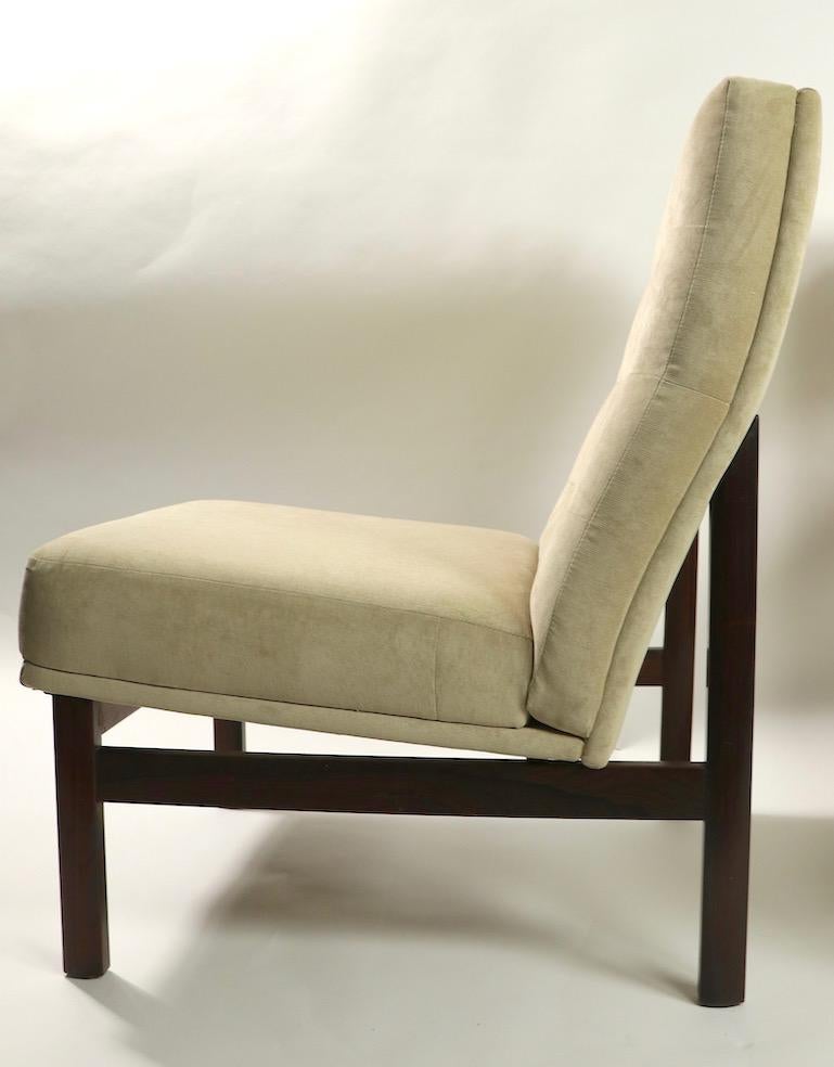 Pair of France and Son Lounge Chairs attributed Ole Gjerlov-Knudsen  Torben Lind 6