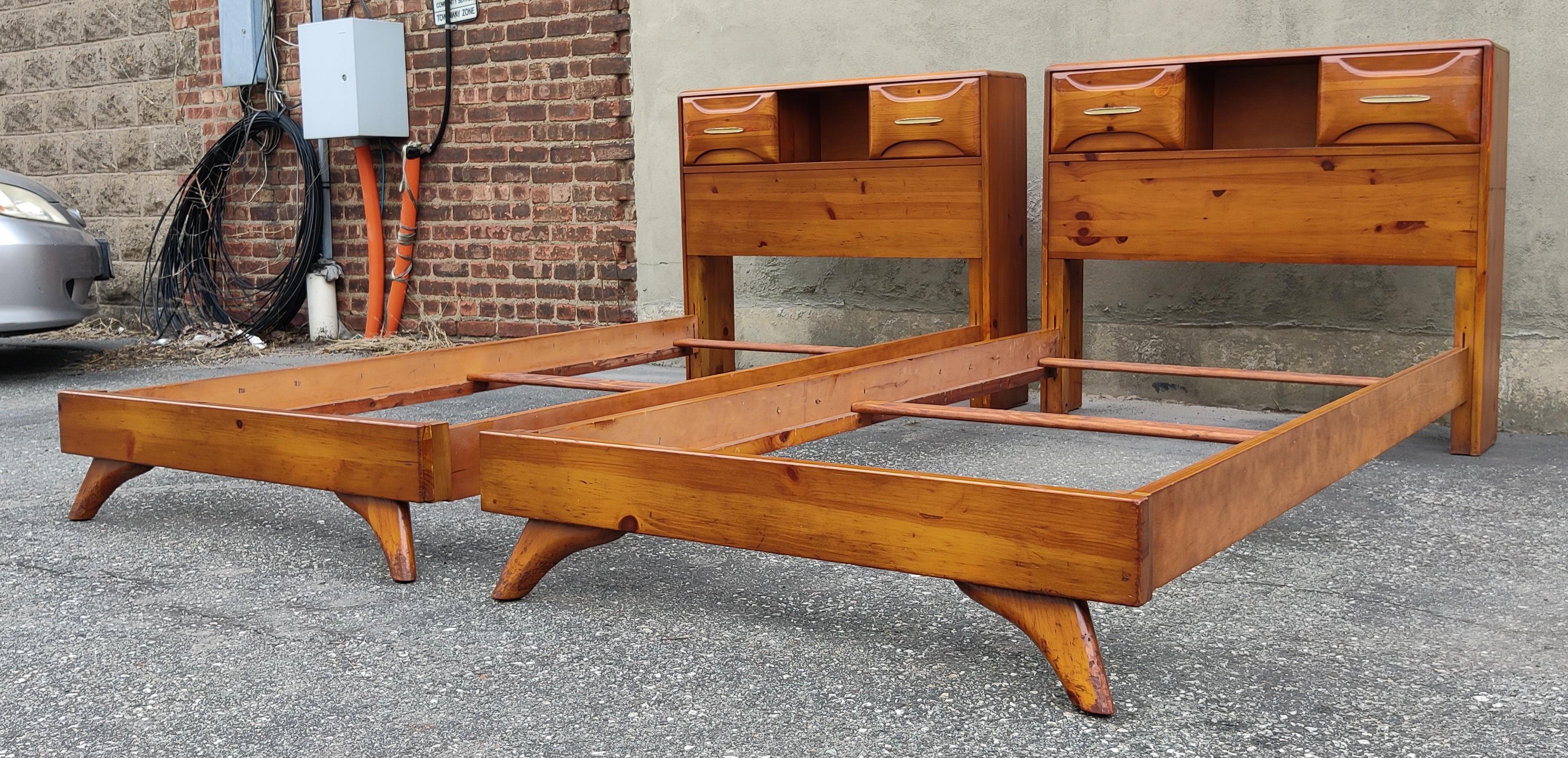 Franklin Shockey Sculptured Pine 6 Drawer Tall Dresser Mid-Century Modern 1970s 8