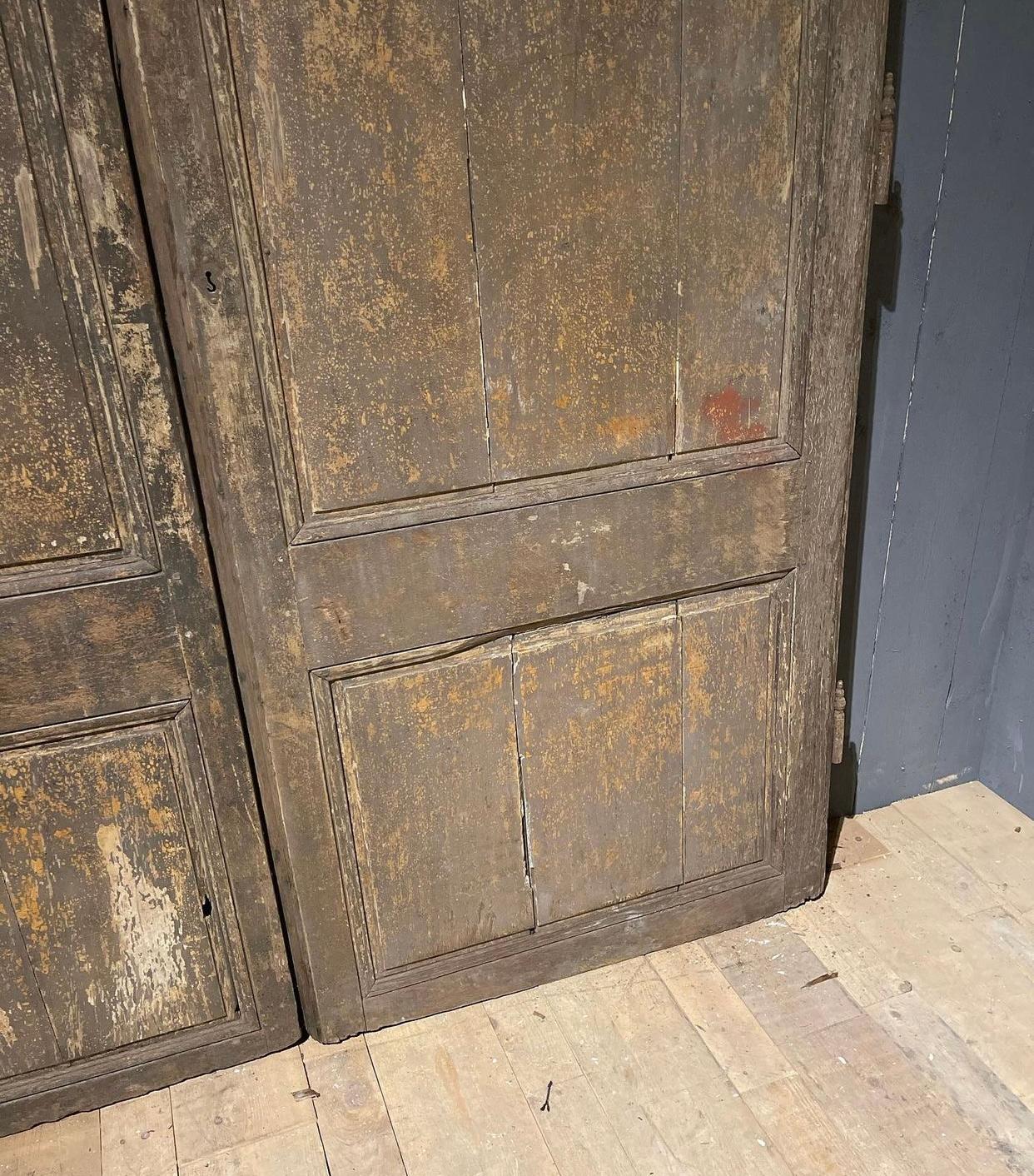 Pair French 18th Century Doors In Fair Condition In Seaford, GB