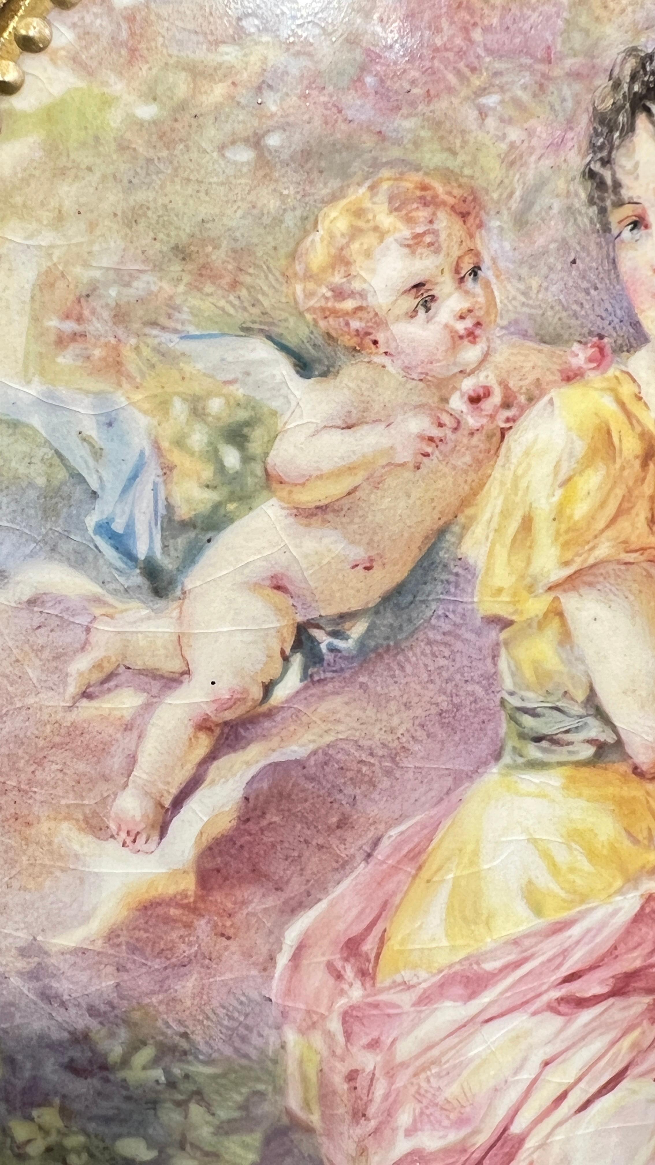 Coppia Francese 19 secolo Francese  Vasi in bronzo e Sèvres fatti su misura per la lampada in vendita 3