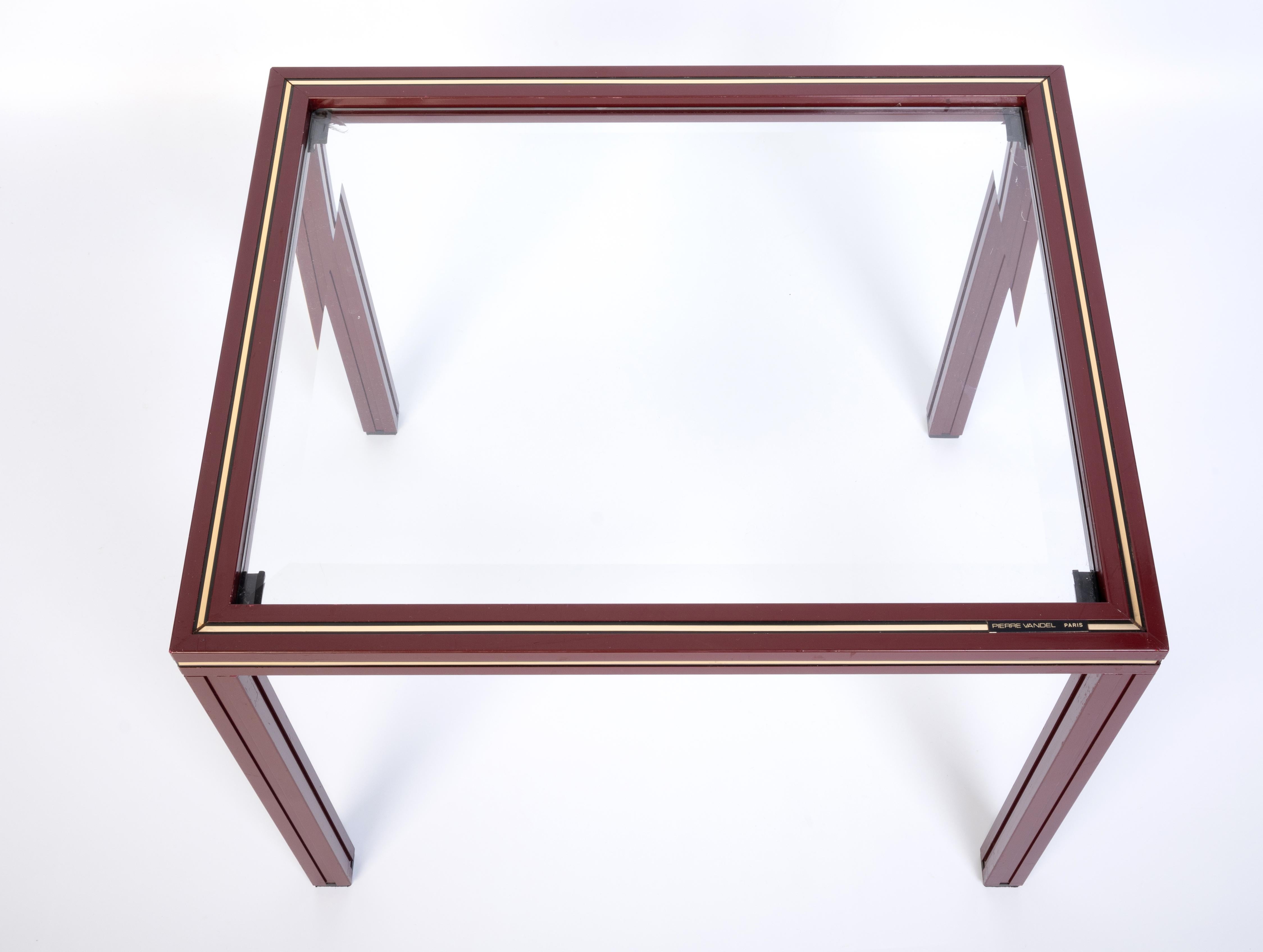 Pair French 1970s Nesting Tables End Tables by Pierre Vandel, Paris For Sale 7