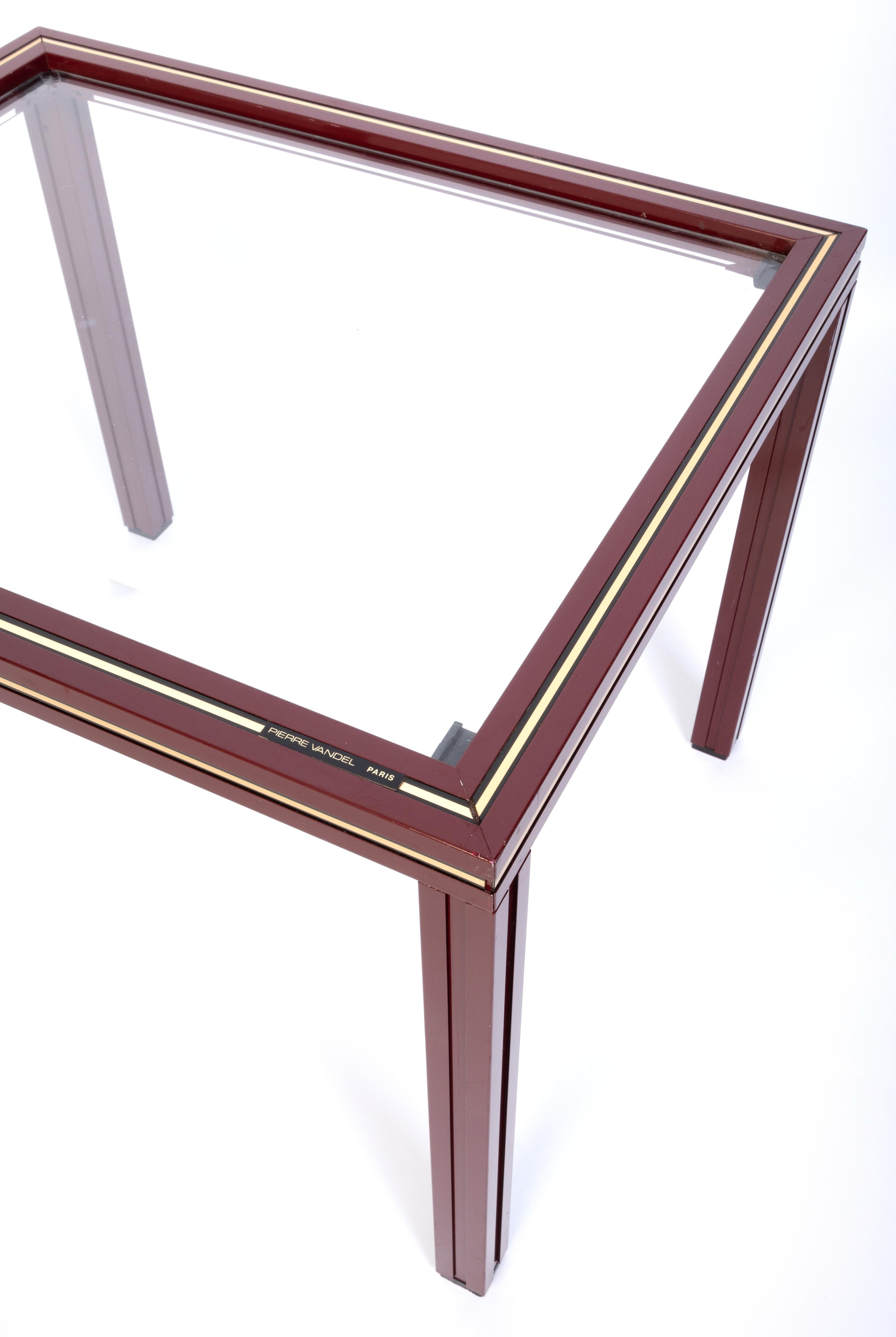 Pair French 1970s Nesting Tables End Tables by Pierre Vandel, Paris For Sale 8
