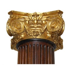 Französische architektonische korinthische Säulen im Louis-XVI-Stil des 19. und 20. Jahrhunderts, Paar