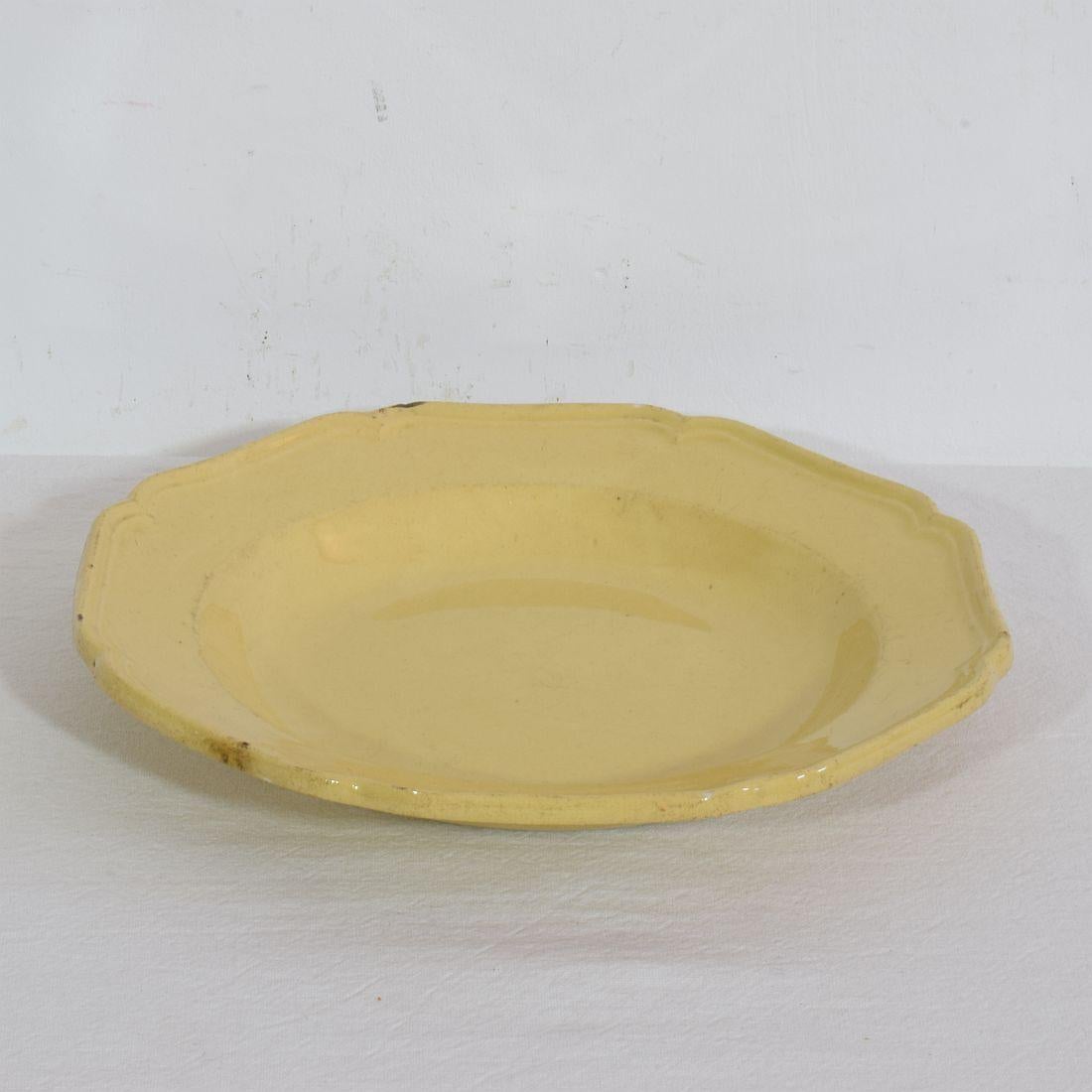 Pair French, 19th Century Glazed Earthenware Plates im Angebot 2