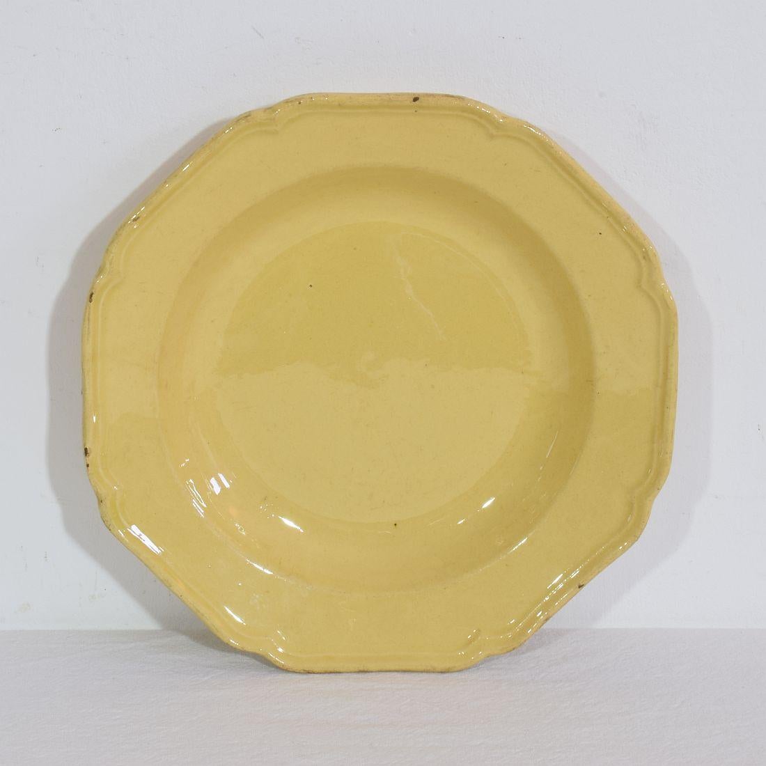 Pair French, 19th Century Glazed Earthenware Plates (Glasiert) im Angebot