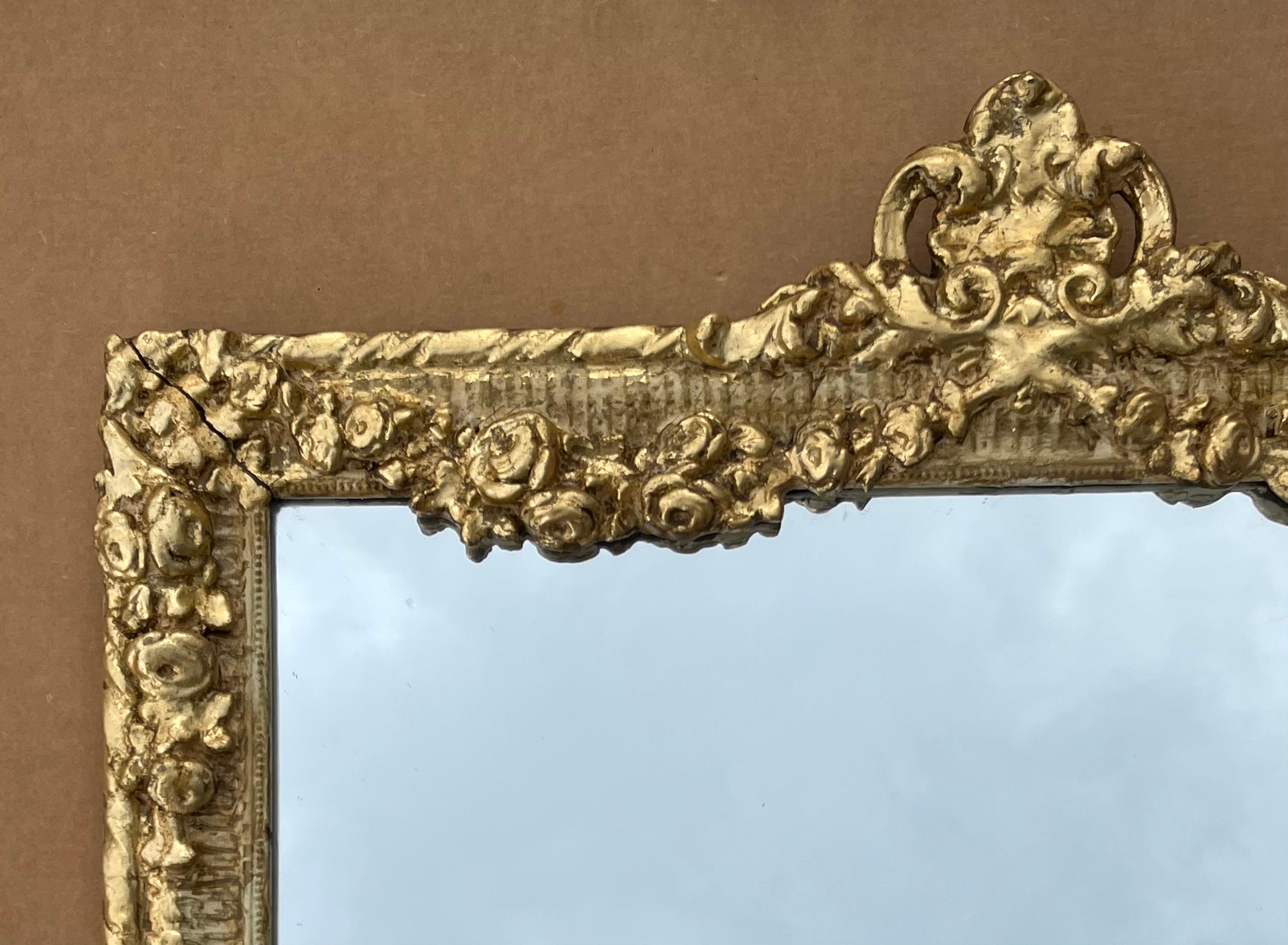 XIXe siècle Pair French 19th Century Louis XIV Style Gilded Mirrors en vente