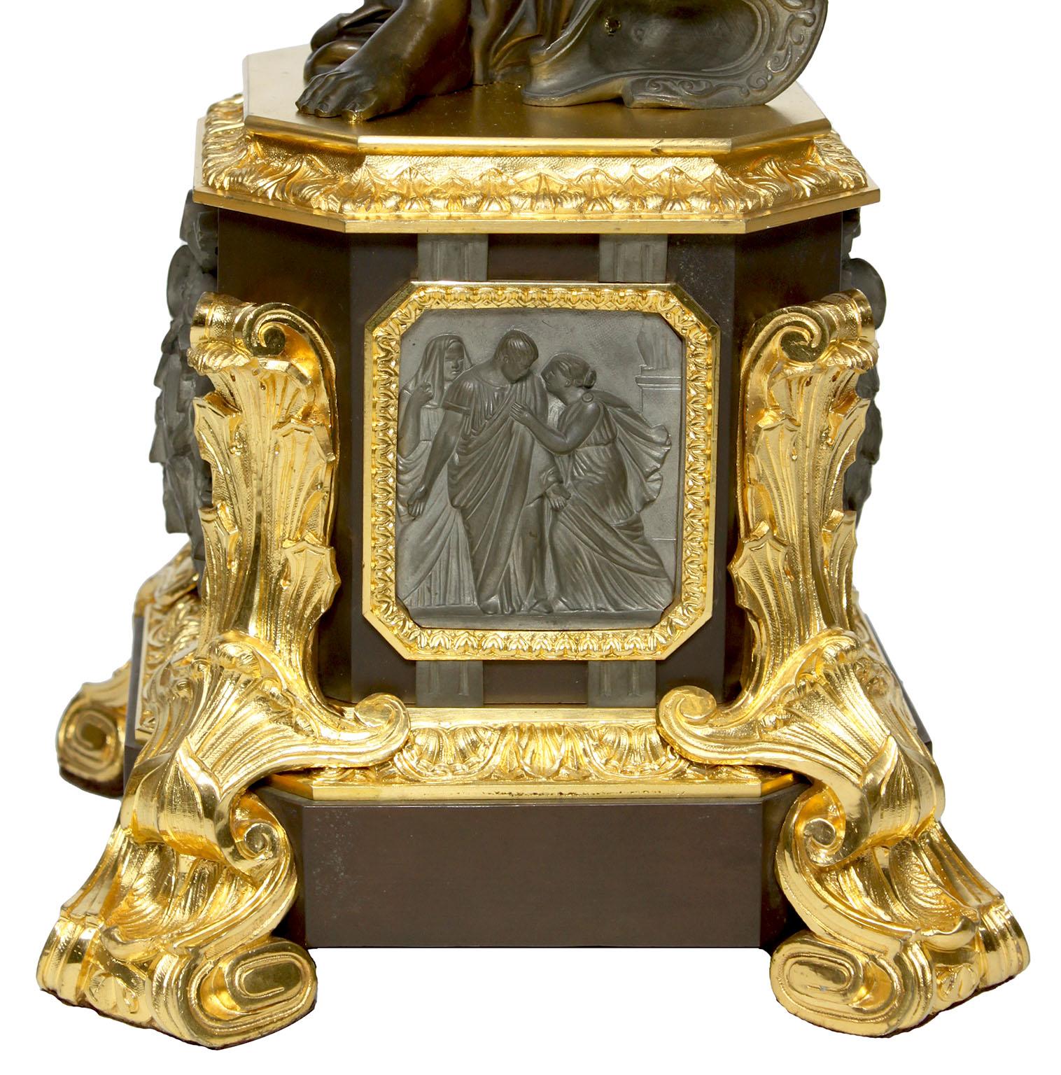 Coppia di candelabri figurativi francesi del XIX secolo in stile neoclassico di Henri Picard in vendita 9