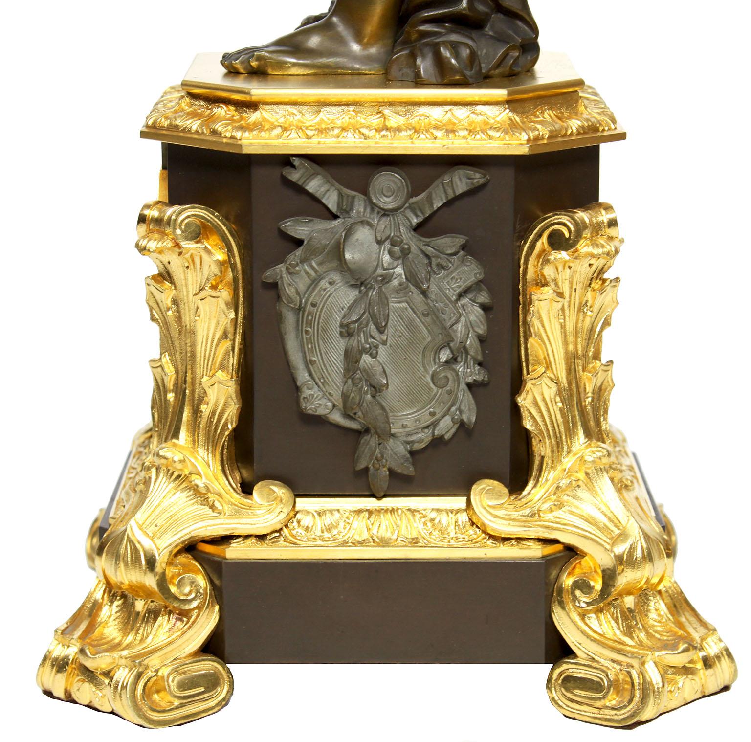 Paire de candélabres figuratifs de style néoclassique français du 19ème siècle par Henri Picard en vente 8