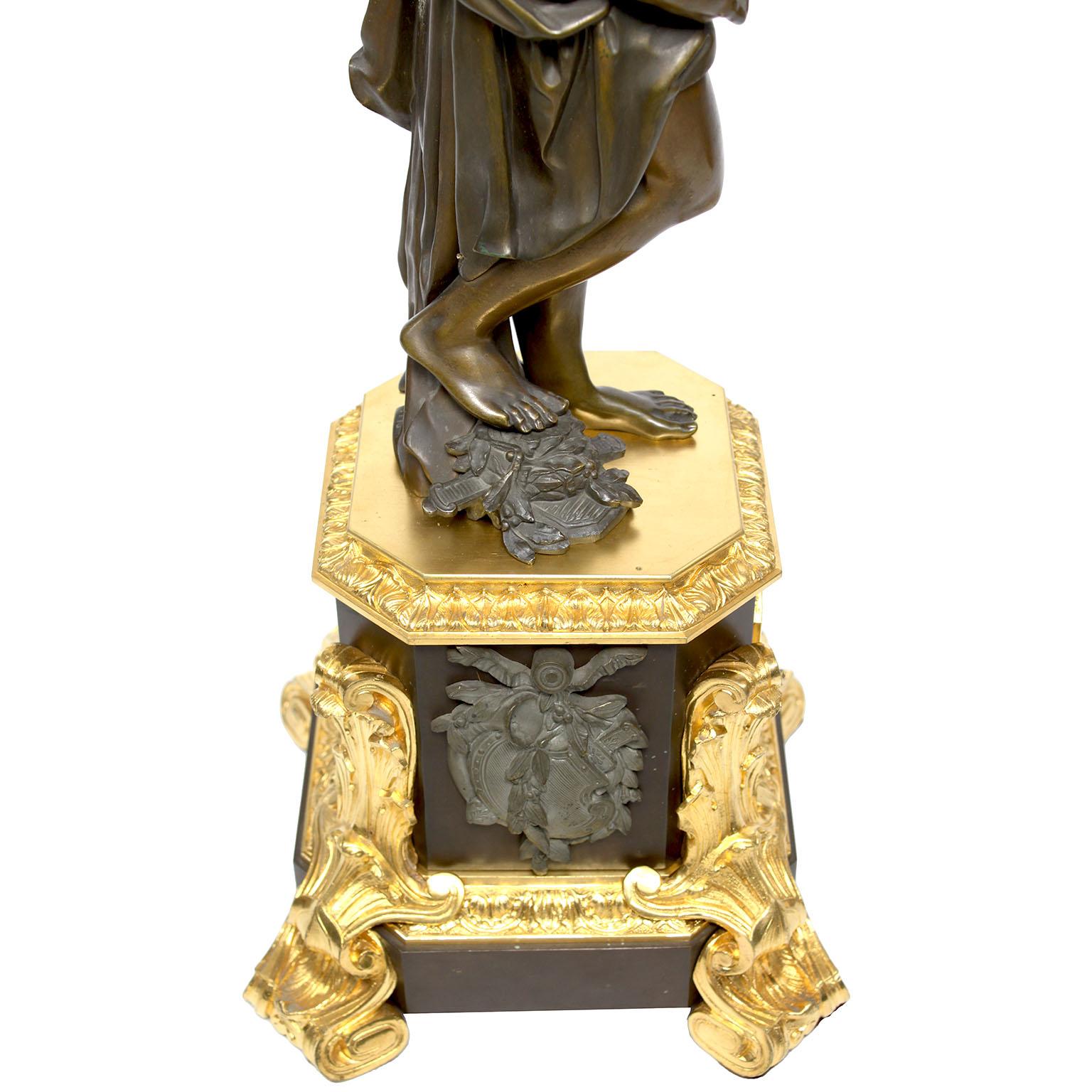 Coppia di candelabri figurativi francesi del XIX secolo in stile neoclassico di Henri Picard in vendita 11
