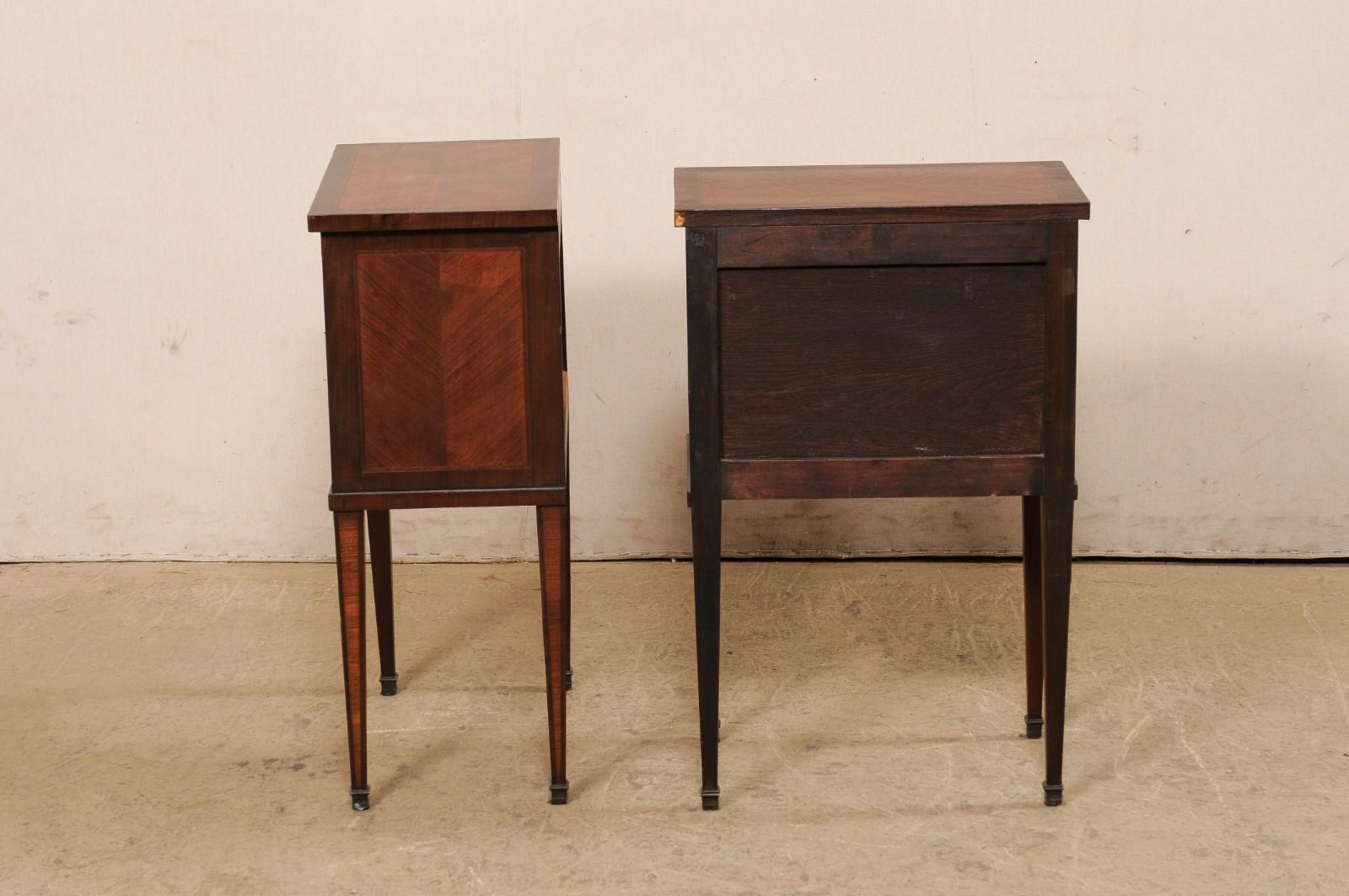 Pair French Antique Side Chests w/ 