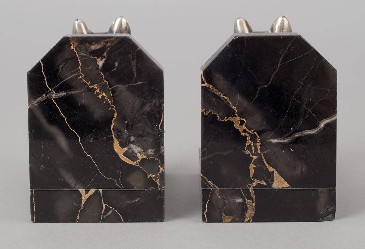 Pair of French Art Deco Bookends by H. Moreau 