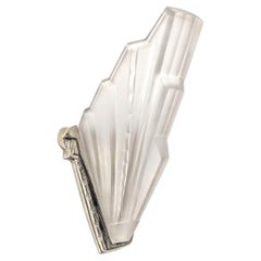 Pair French Art Deco Wall Sconces by Sabino