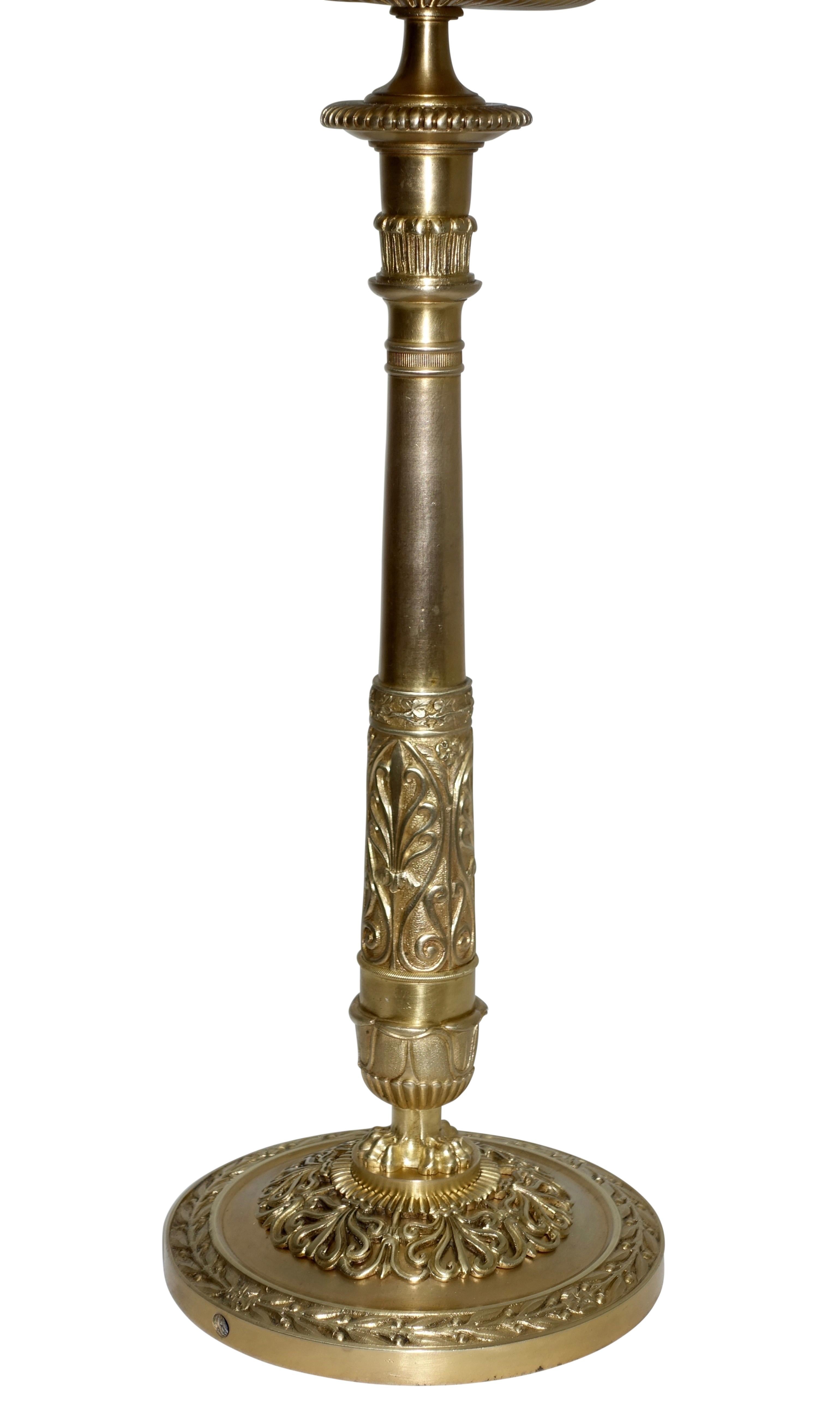 Pair of French Bronze Egyptian Revival Candelabra, circa 1830 For Sale 3