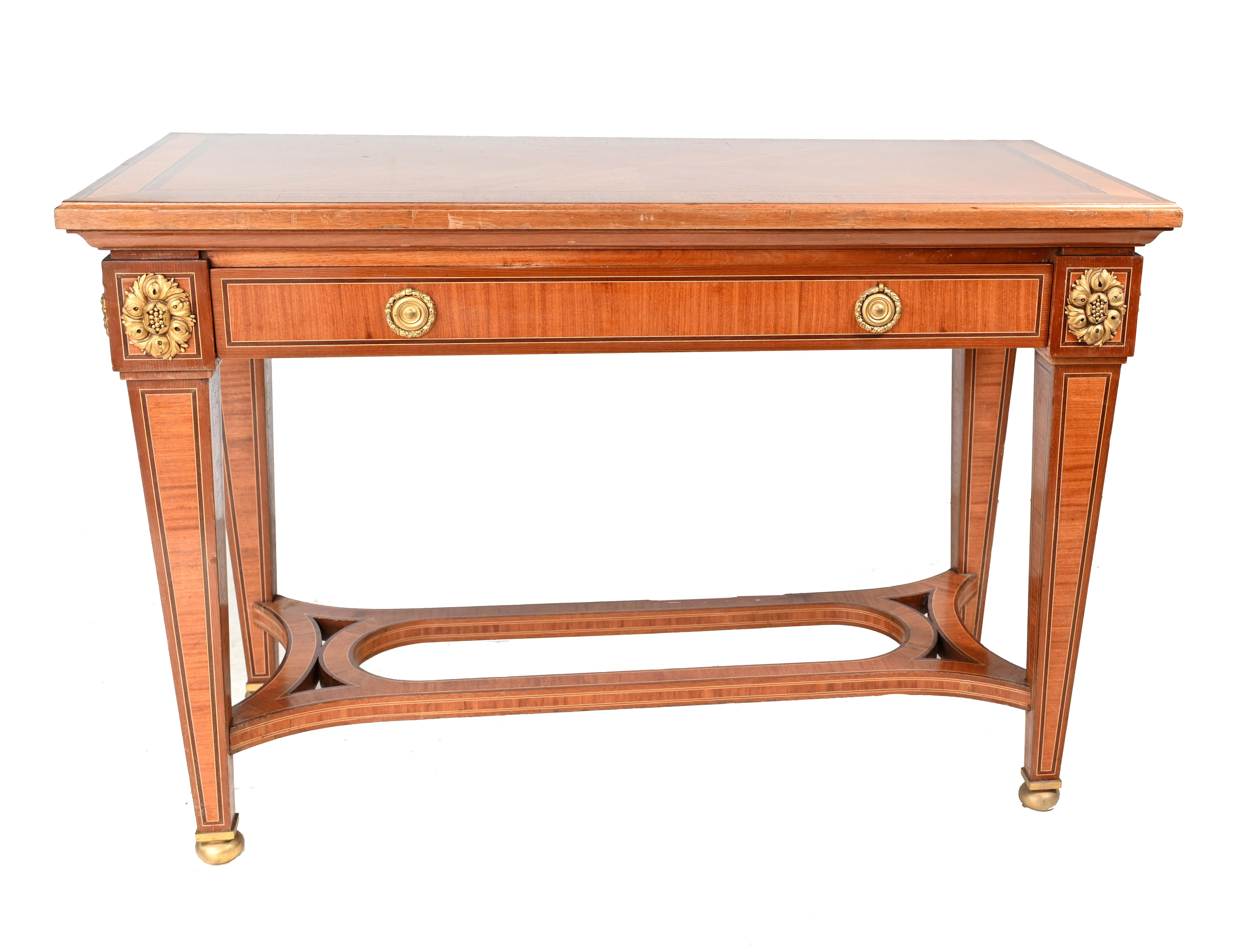 Pair French Console Tables Empire, circa 1890 In Good Condition For Sale In Potters Bar, GB