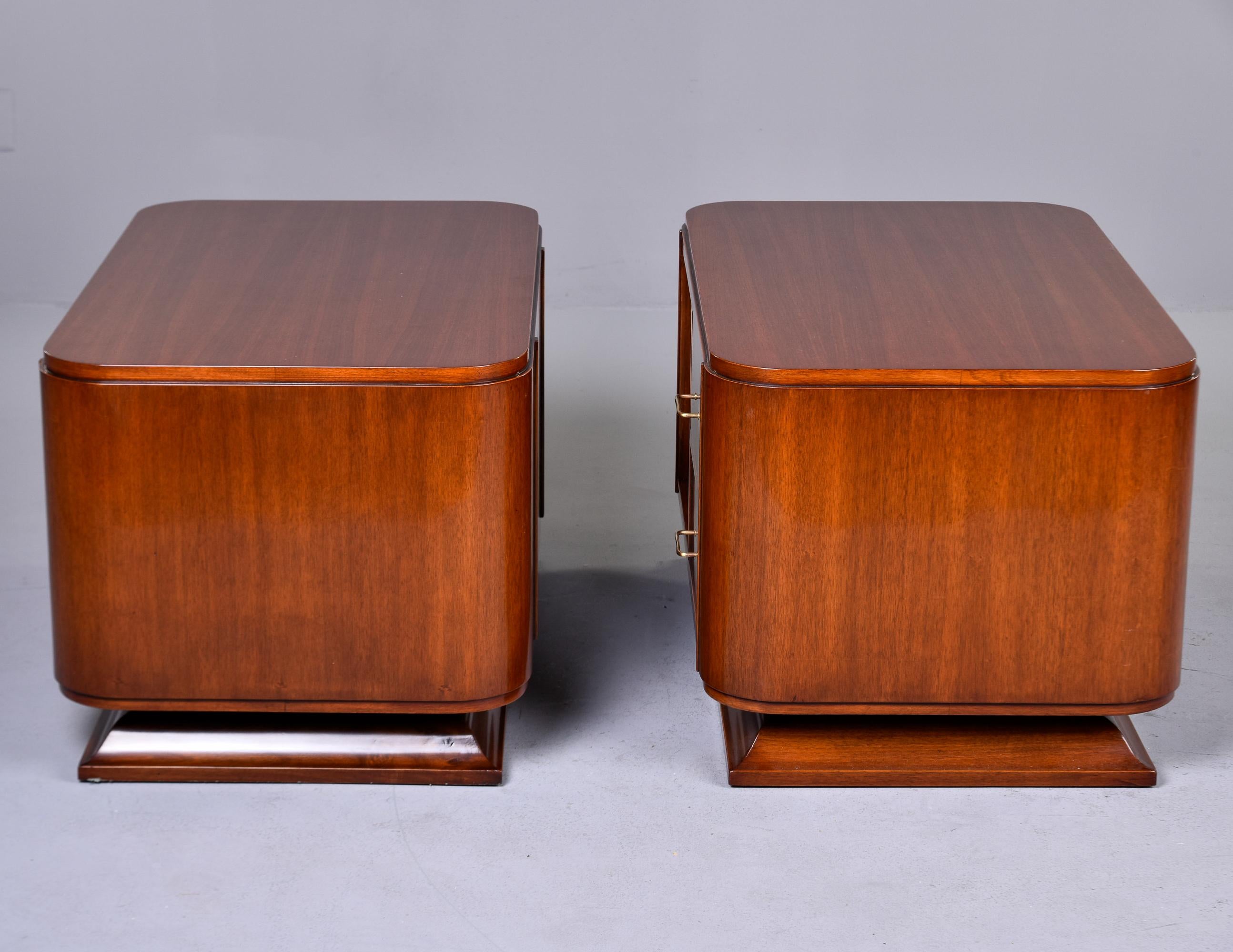 Art Deco Pair French Deco Low Bedside Chests For Sale