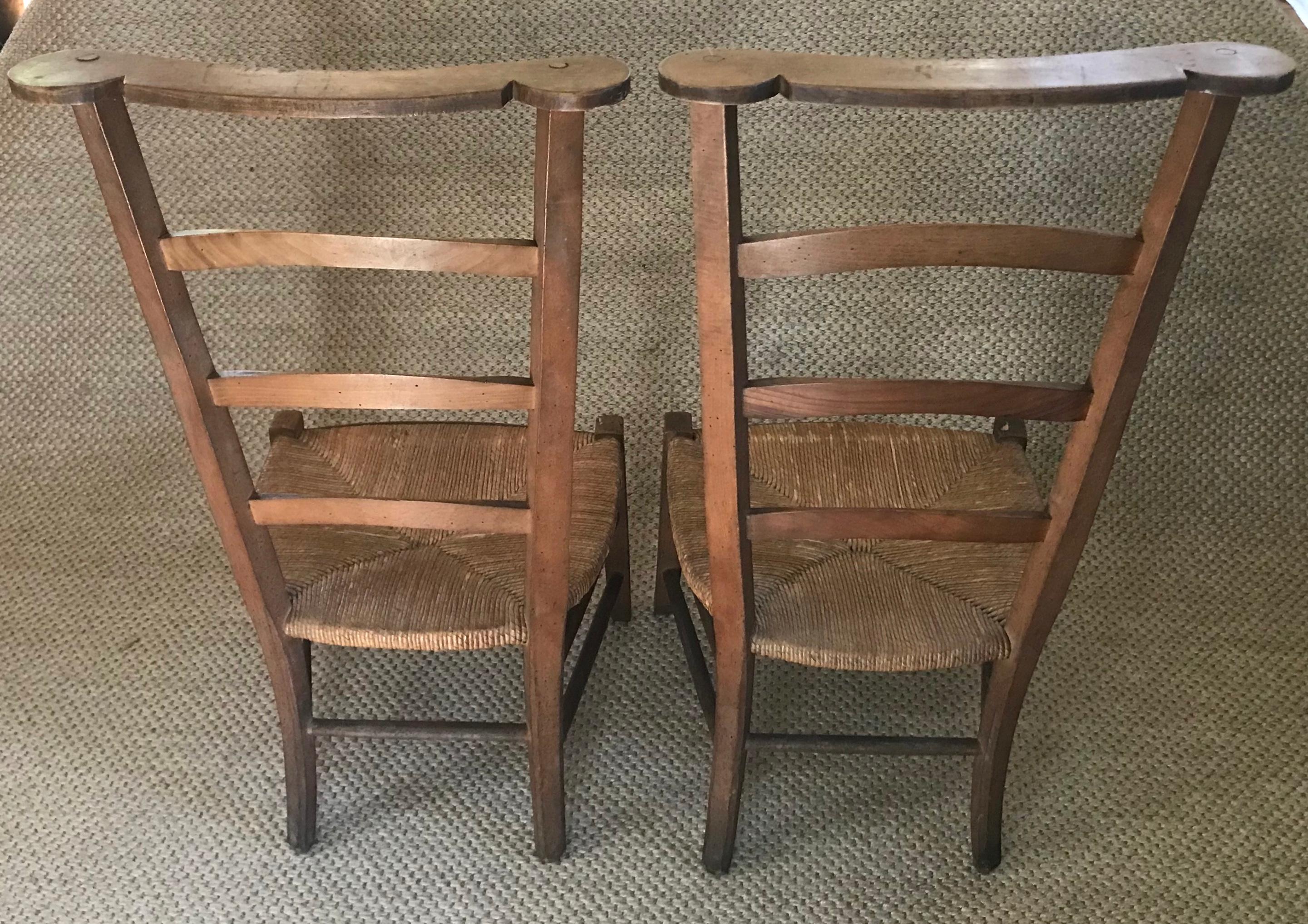 Pair French Dressing Chairs In Good Condition For Sale In New York, NY