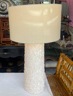 Coppia di lampade da tavolo francesi in terracotta, di Gilles Caffier, 2013