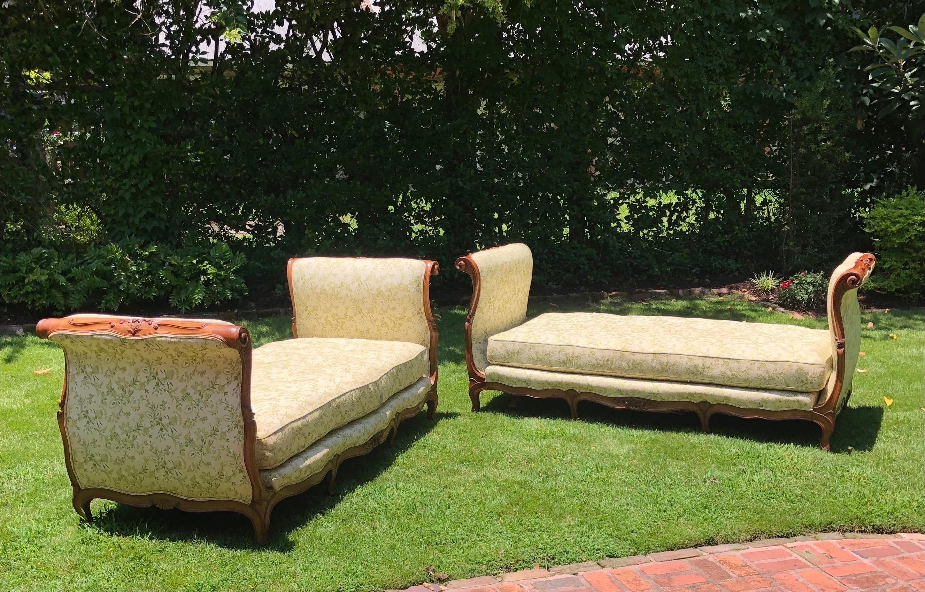  Pair French Eight Leg Louis XV Style  Day Beds ~ Sofas, 19th Century For Sale 2