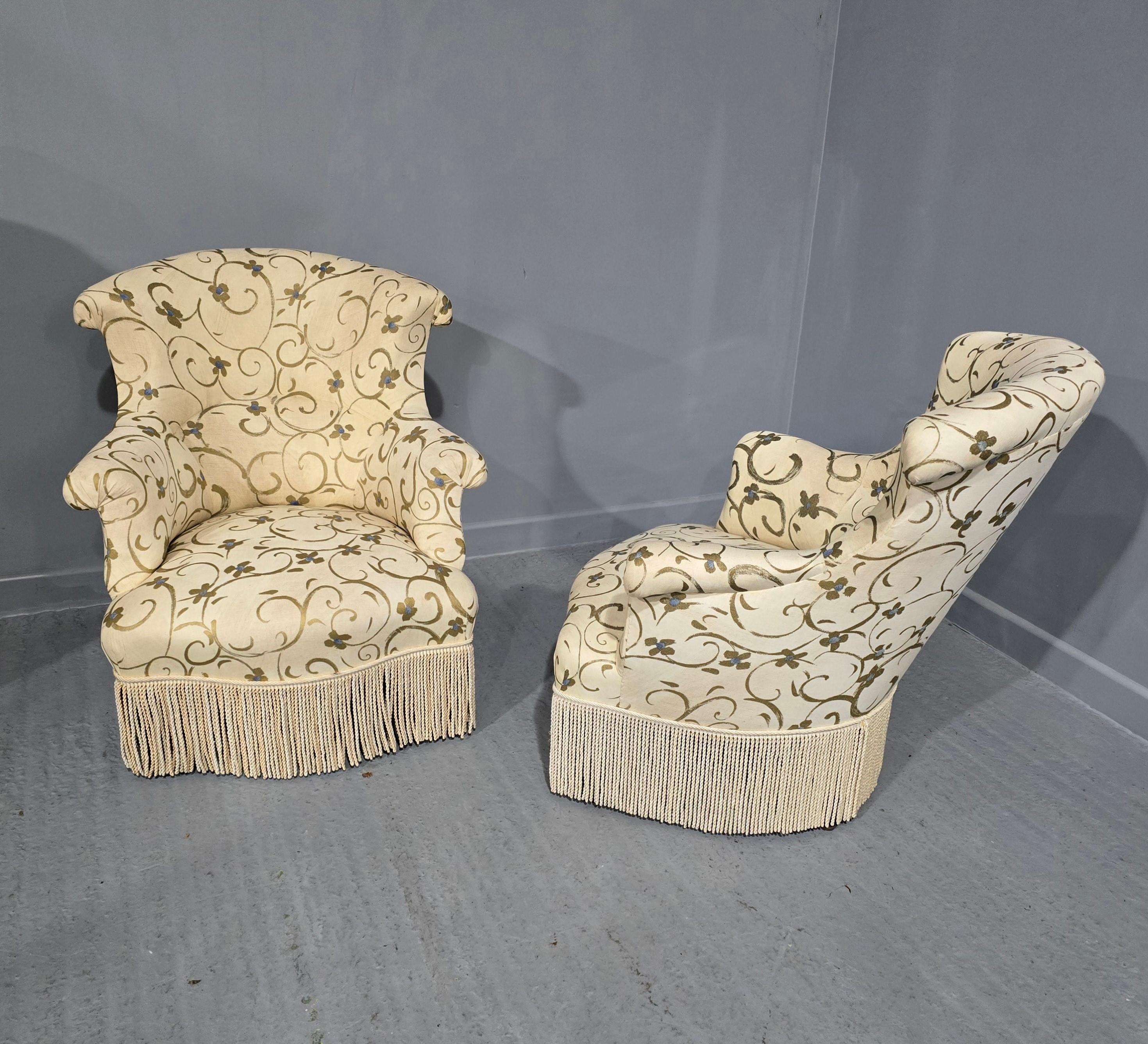 19th Century Pair French Empire Chairs For Sale