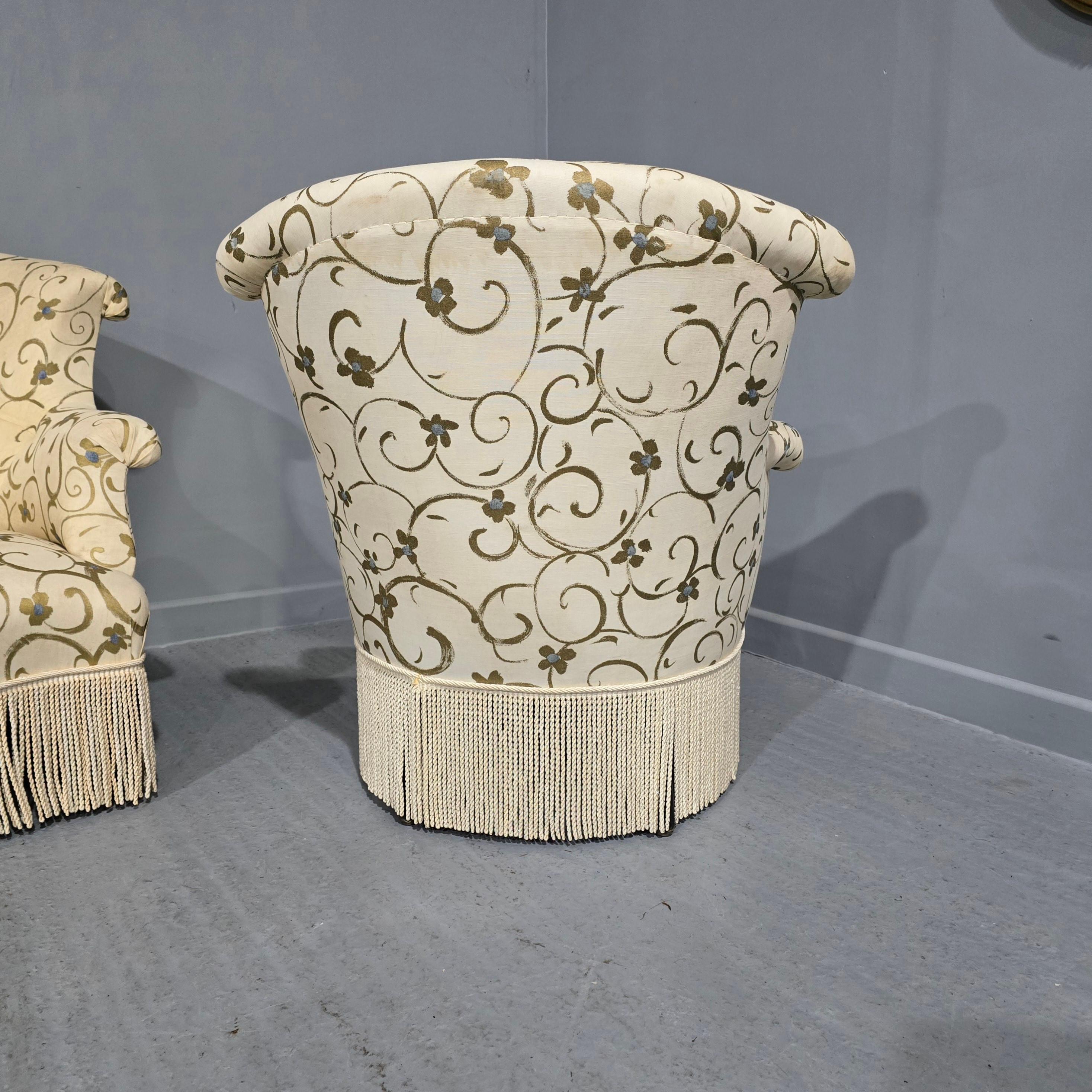 Ebony Pair French Empire Chairs For Sale