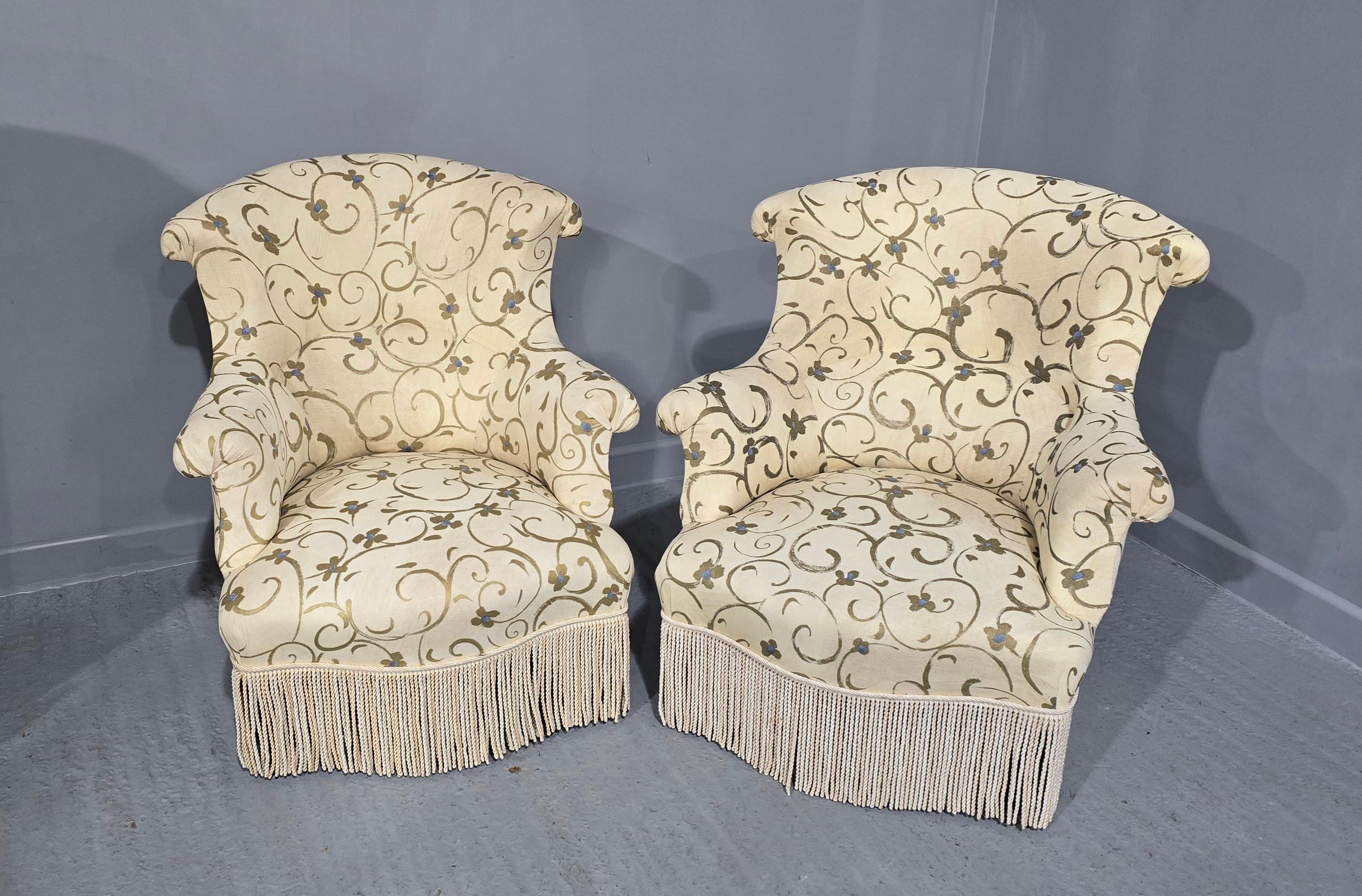 Pair French Empire Chairs For Sale 2