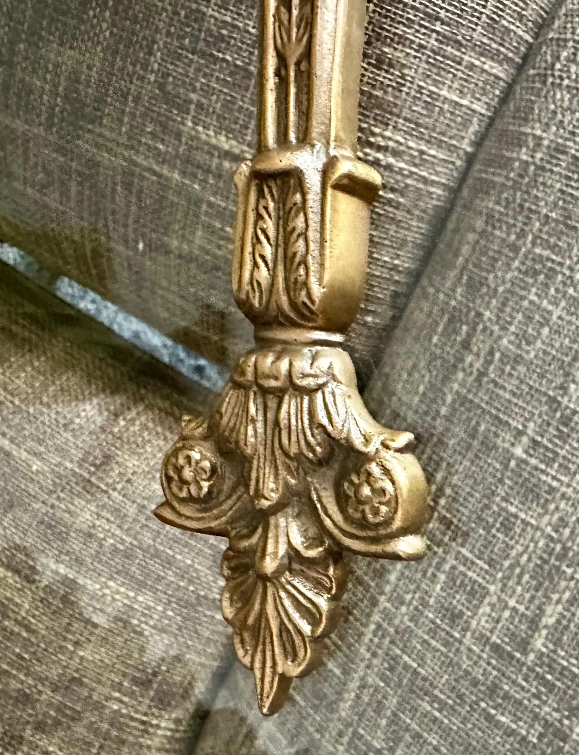 Pair French Empire Style Swan Candle Wall Sconces 12